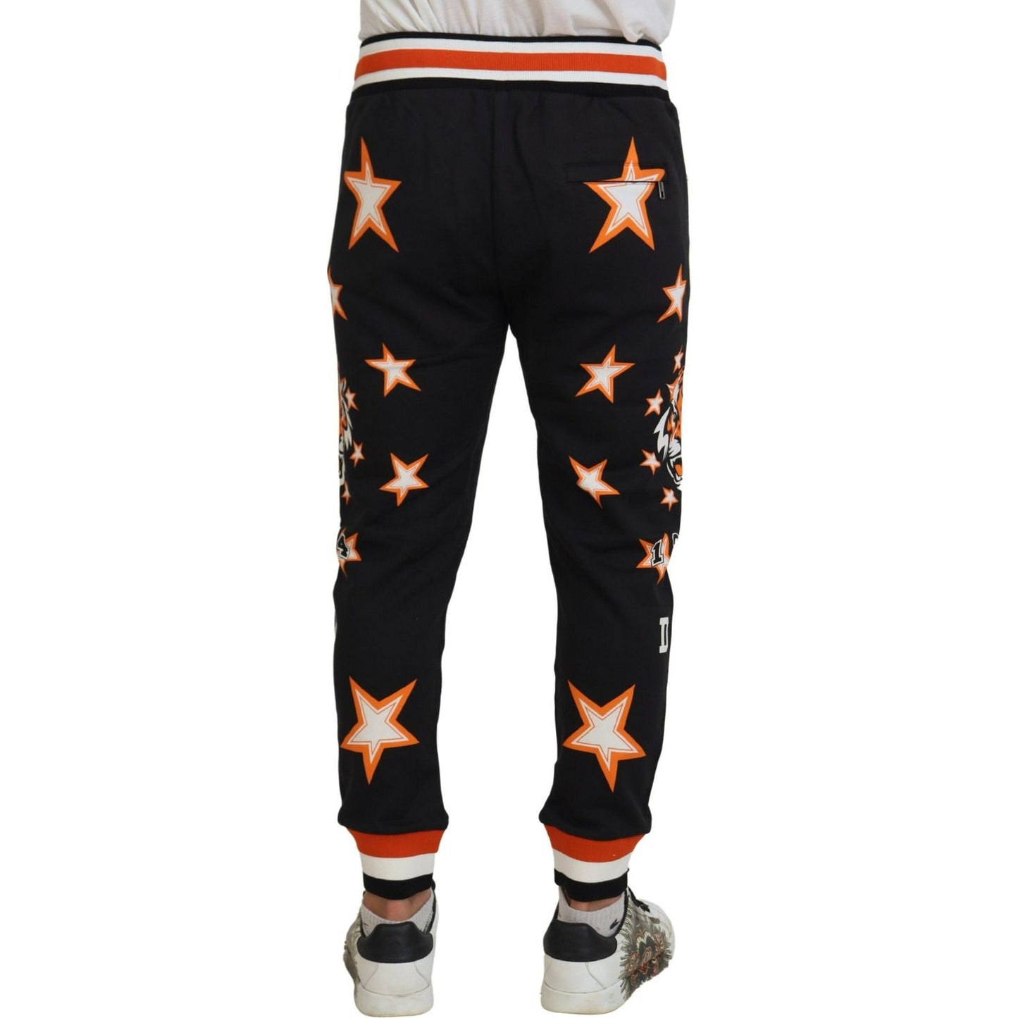 Dolce & Gabbana Elegant Black Star Casual Sweatpants Dolce & Gabbana Tan