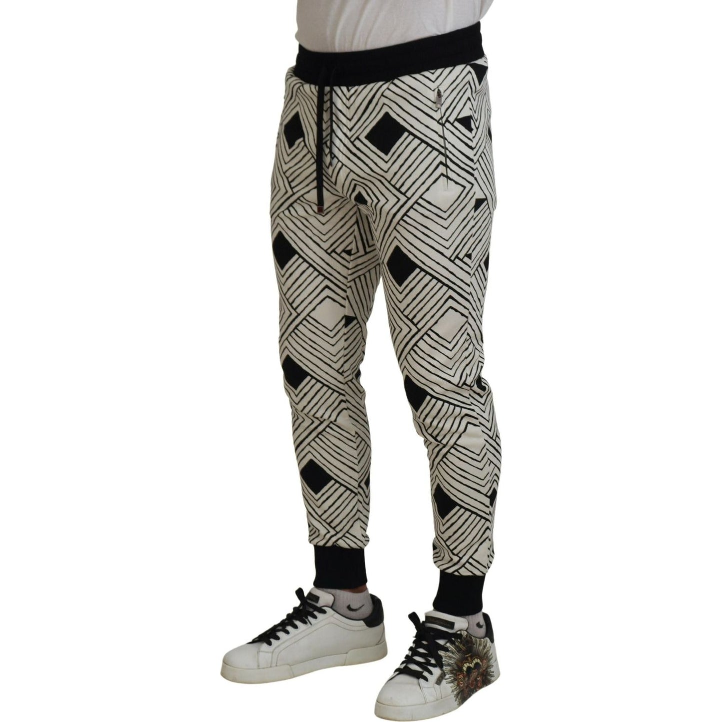 Dolce & Gabbana Elegant Monochrome Sport Sweatpants Dolce & Gabbana Rosy Brown