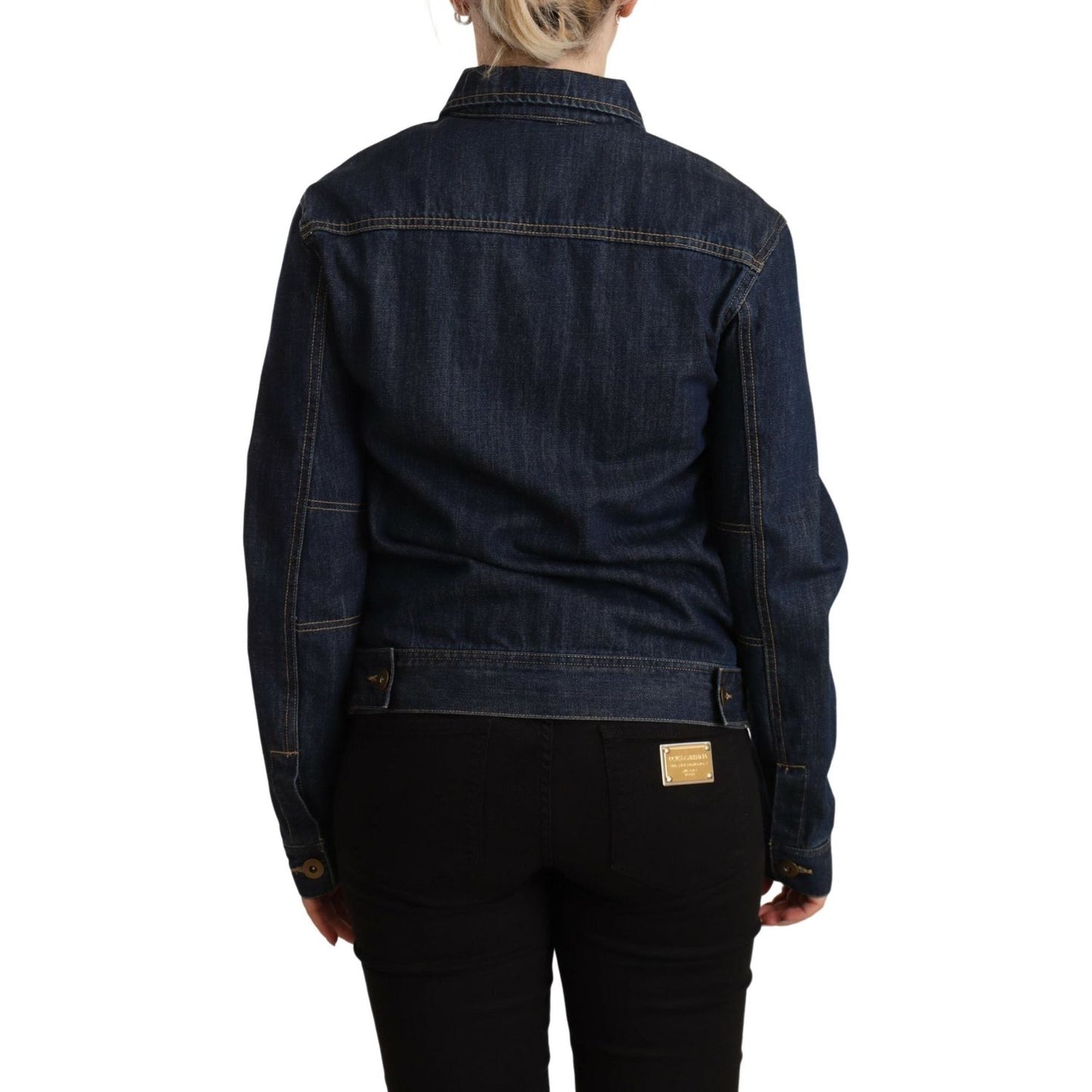 Master Coat Chic Dark Blue Denim Jacket Master Coat Black