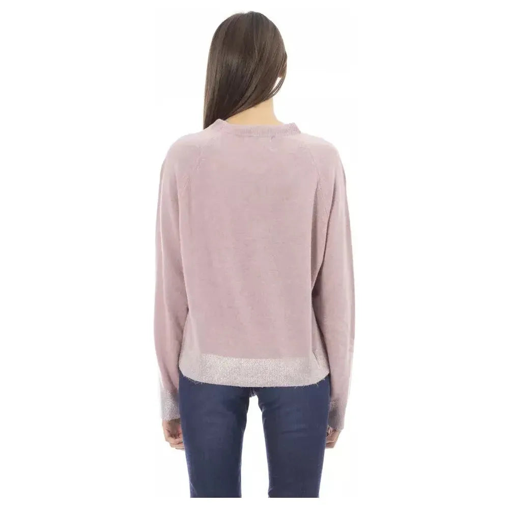 Baldinini Trend Multicolor Wool Women Sweater Baldinini Trend Gray