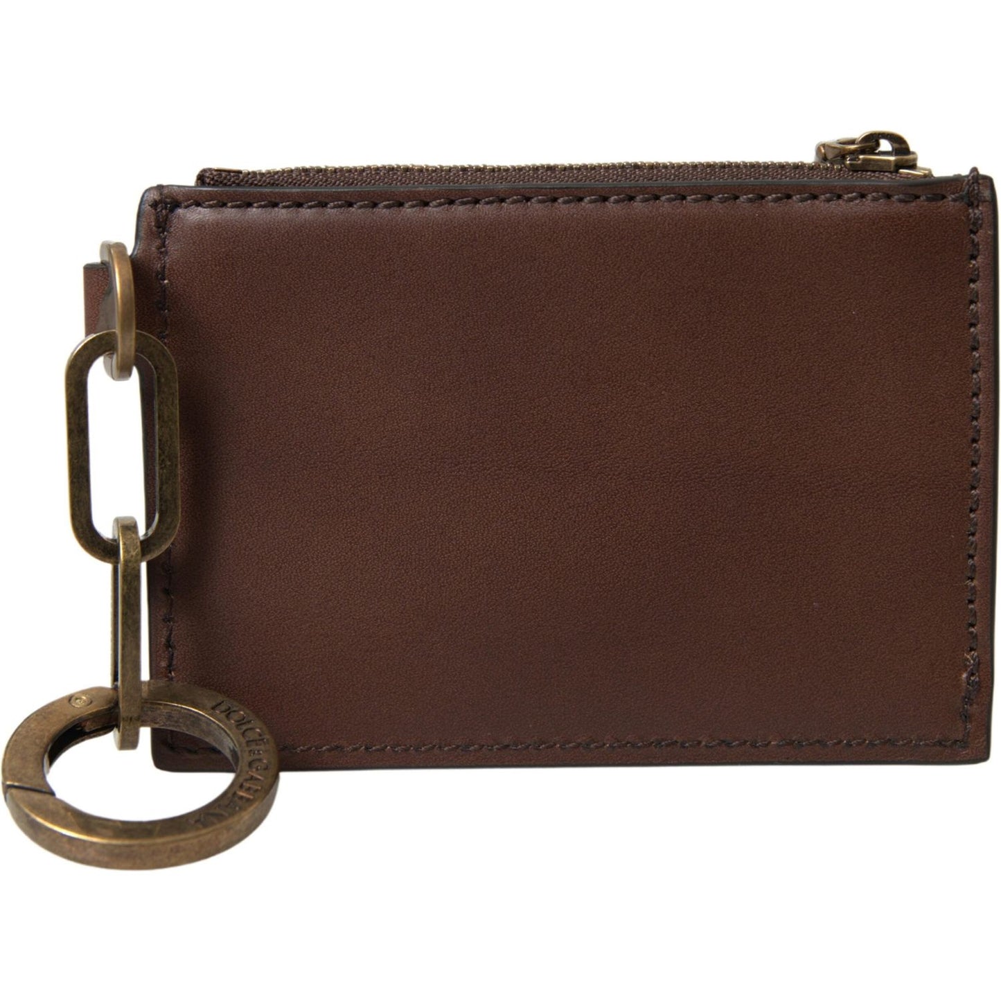 Dolce & Gabbana Elegant Brown Leather Coin Purse Wallet Dolce & Gabbana Dark Slate Gray