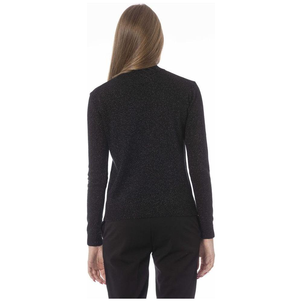 Baldinini Trend Black Cashmere Women Sweater Baldinini Trend Dark Slate Gray