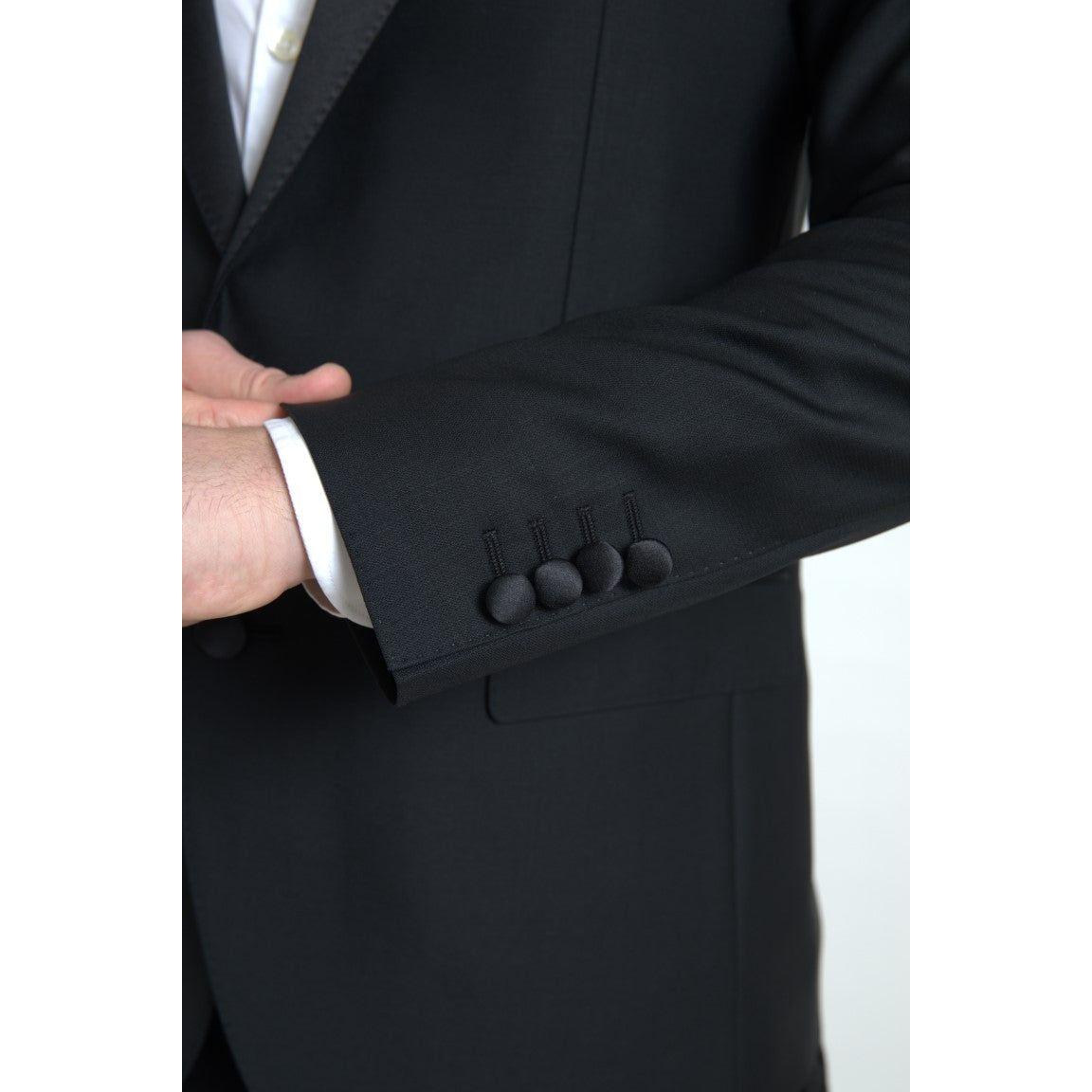 Dolce & Gabbana Exquisite Slim Fit Wool-Blend Blazer Dolce & Gabbana Black