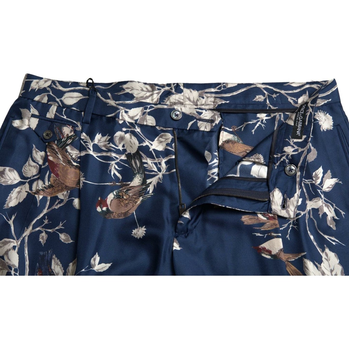 Dolce & Gabbana Silken Floral Bermuda Shorts in Blue Dolce & Gabbana Dark Slate Gray