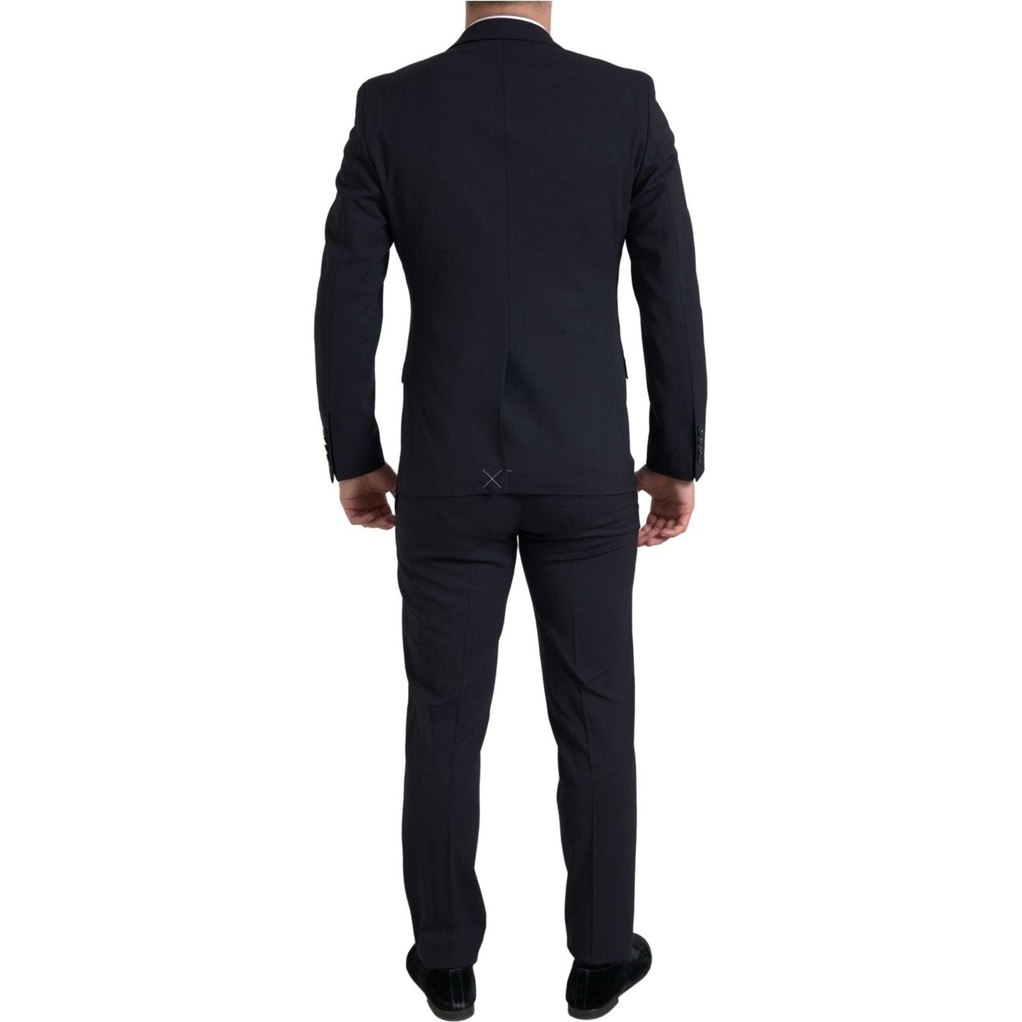 Dolce & Gabbana Sleek Dark Blue Martini Slim Fit Suit Dolce & Gabbana Black