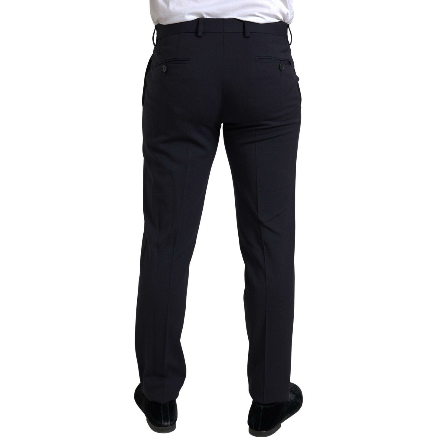 Dolce & Gabbana Sleek Dark Blue Martini Slim Fit Suit Dolce & Gabbana Black