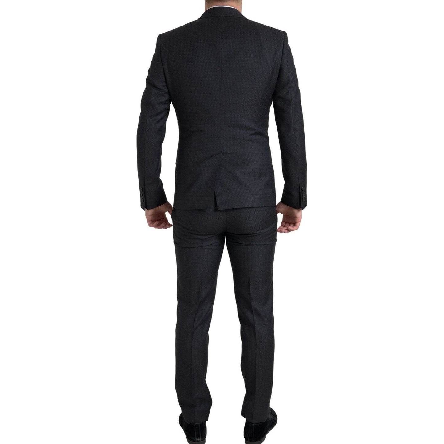 Dolce & Gabbana Elegant Black Martini Slim Fit 3-Piece Suit Dolce & Gabbana Black