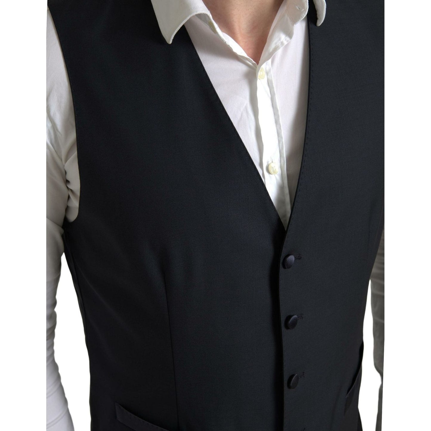 Dolce & Gabbana Elegant Slim Fit Two-Piece Martini Suit Dolce & Gabbana Black