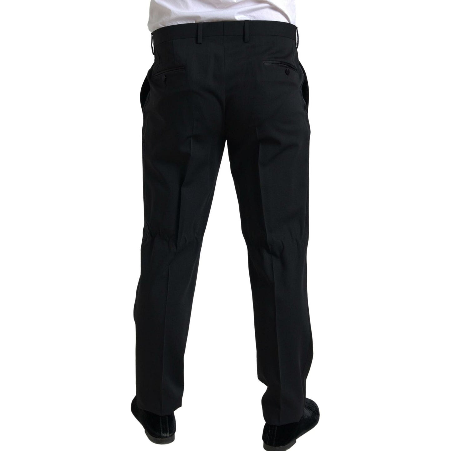 Dolce & Gabbana Elegant Black Slim Fit Two-Piece Suit Dolce & Gabbana Black