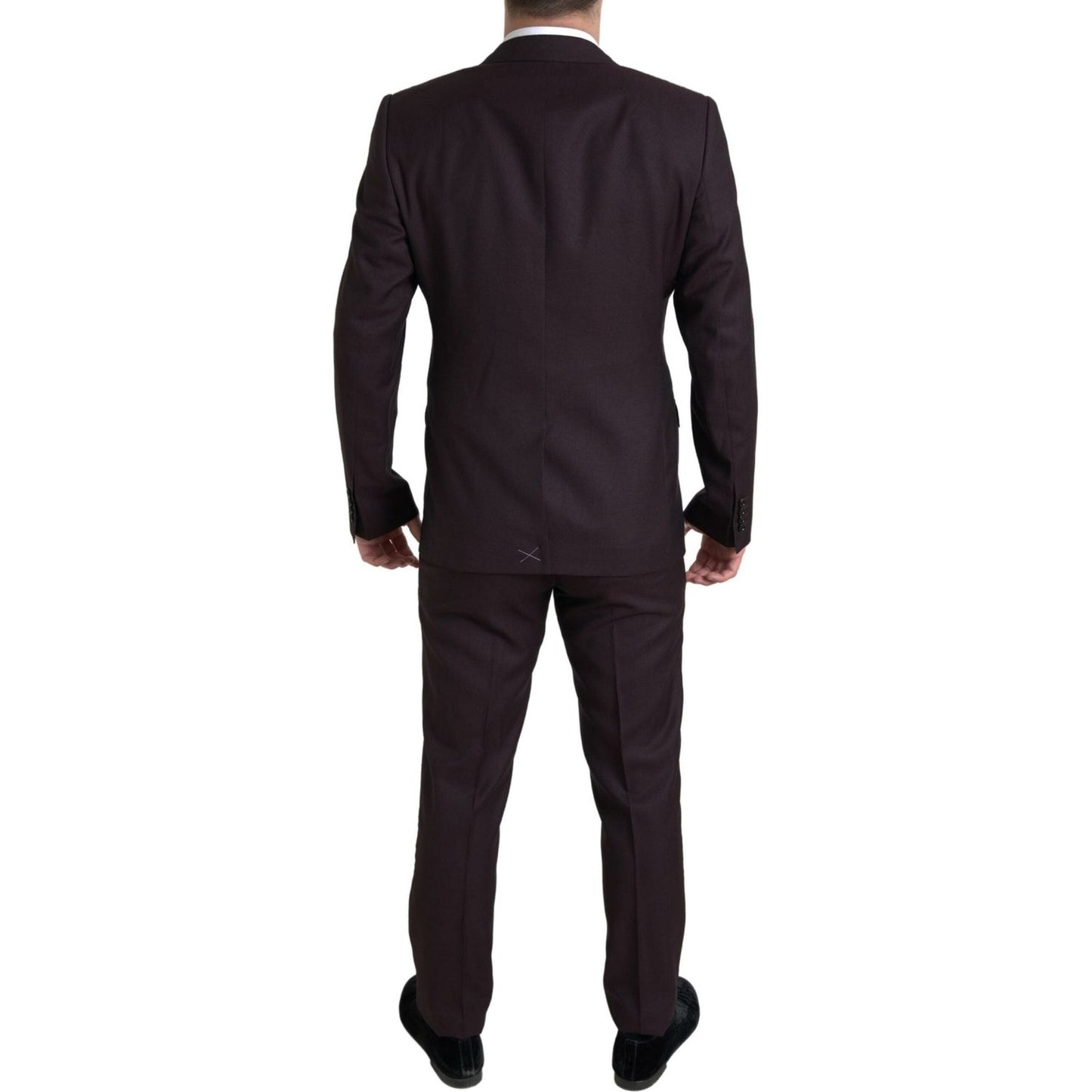 Dolce & Gabbana Maroon Martini Slim Fit 2-Piece Suit Dolce & Gabbana Black