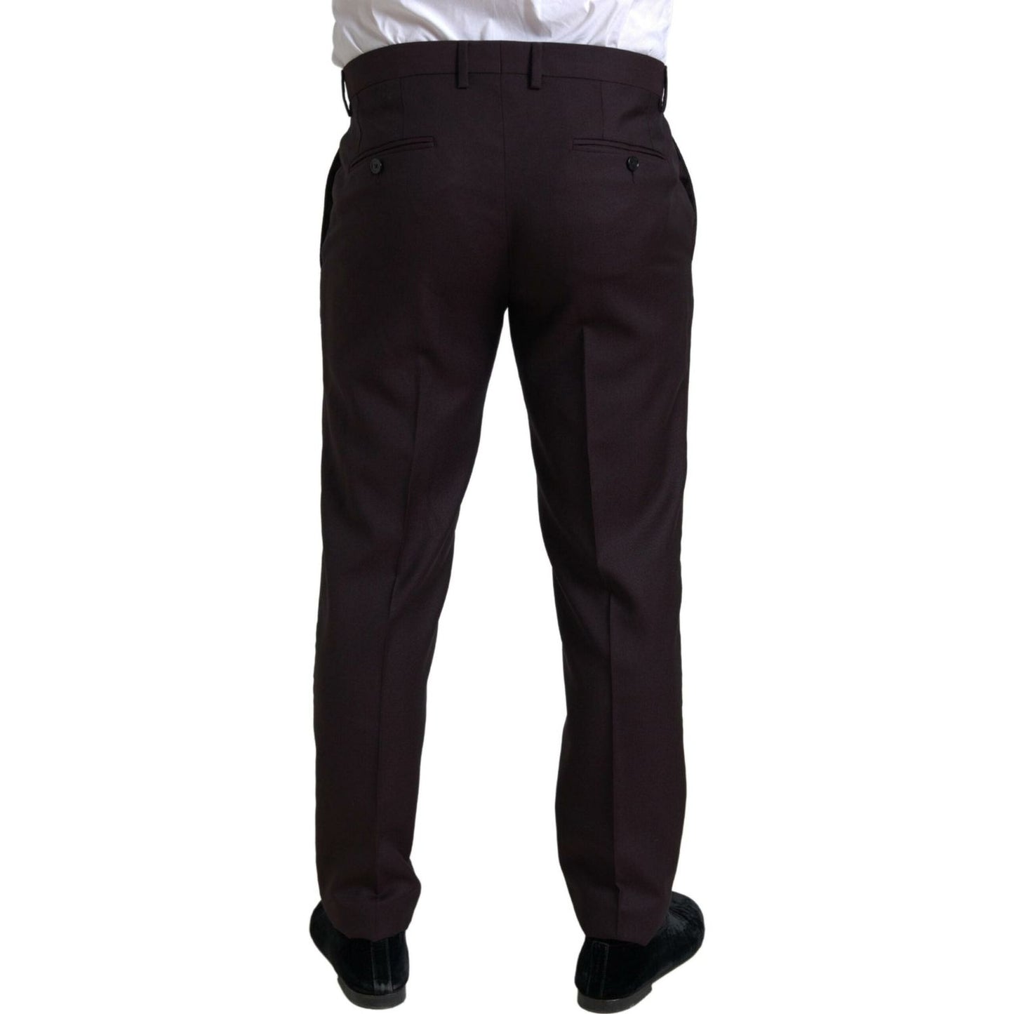 Dolce & Gabbana Maroon Martini Slim Fit 2-Piece Suit Dolce & Gabbana Black