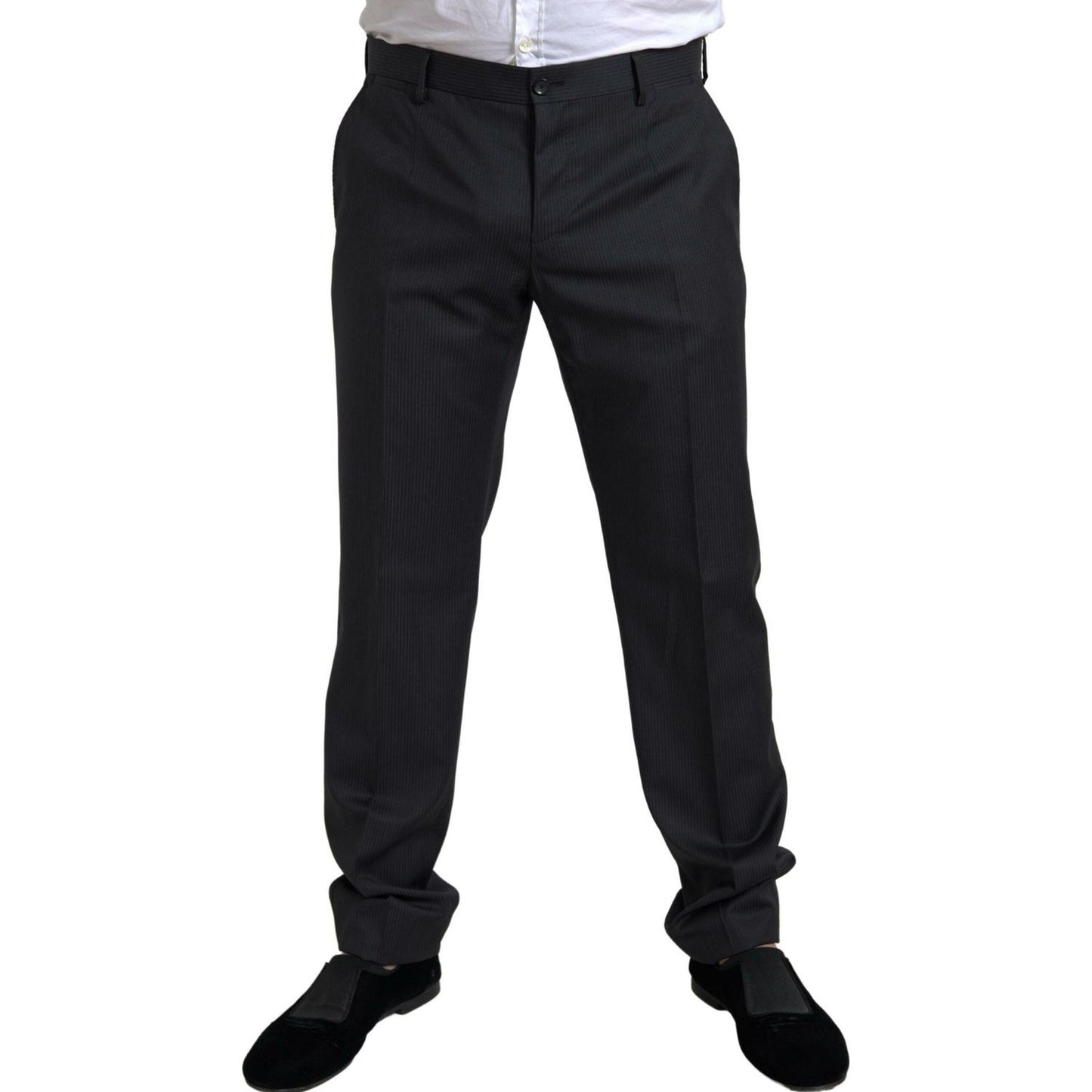 Dolce & Gabbana Elegant Black Two-Piece Slim Fit Suit Dolce & Gabbana Black