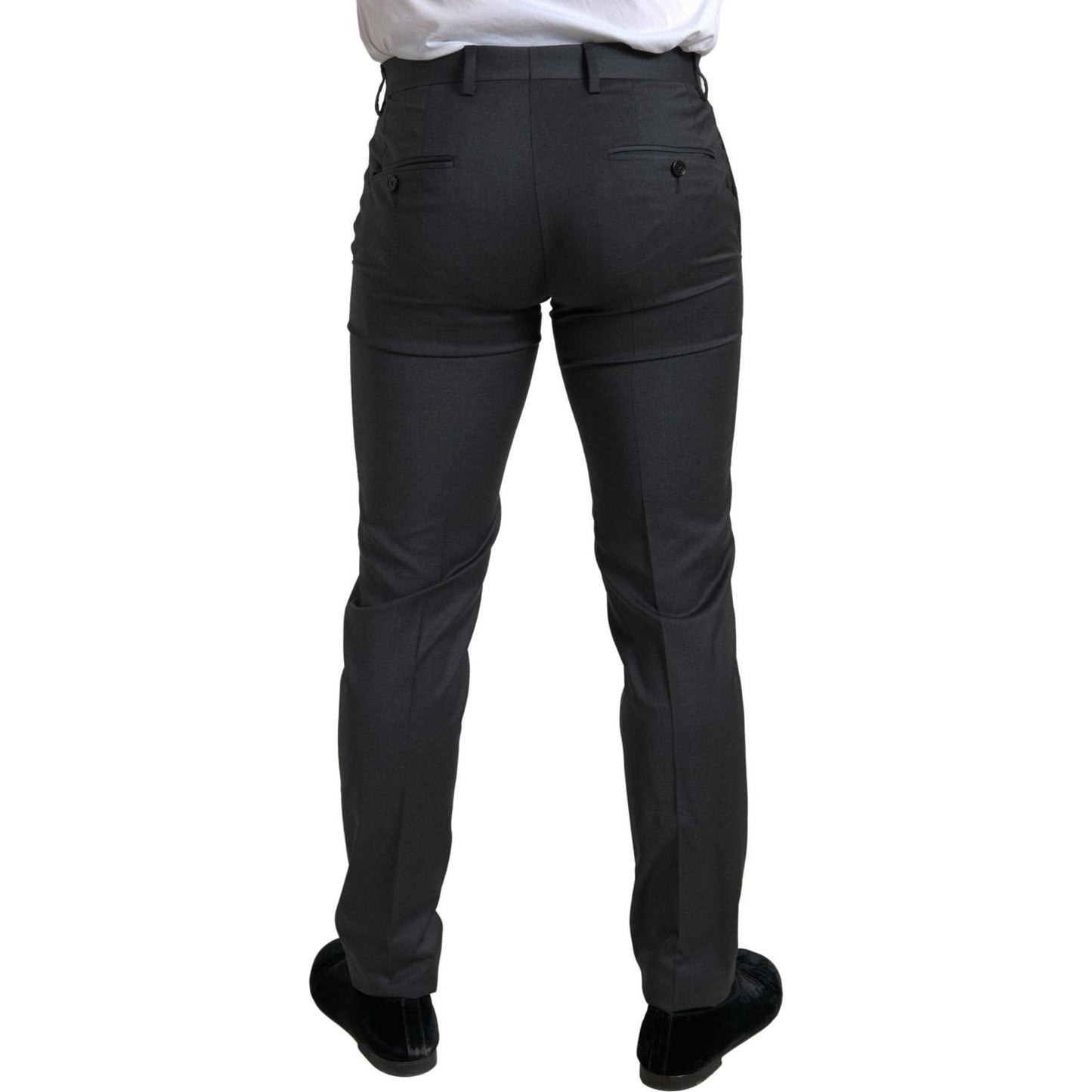 Dolce & Gabbana Sleek Grey Slim Fit Double Breasted Suit Dolce & Gabbana Dark Slate Gray