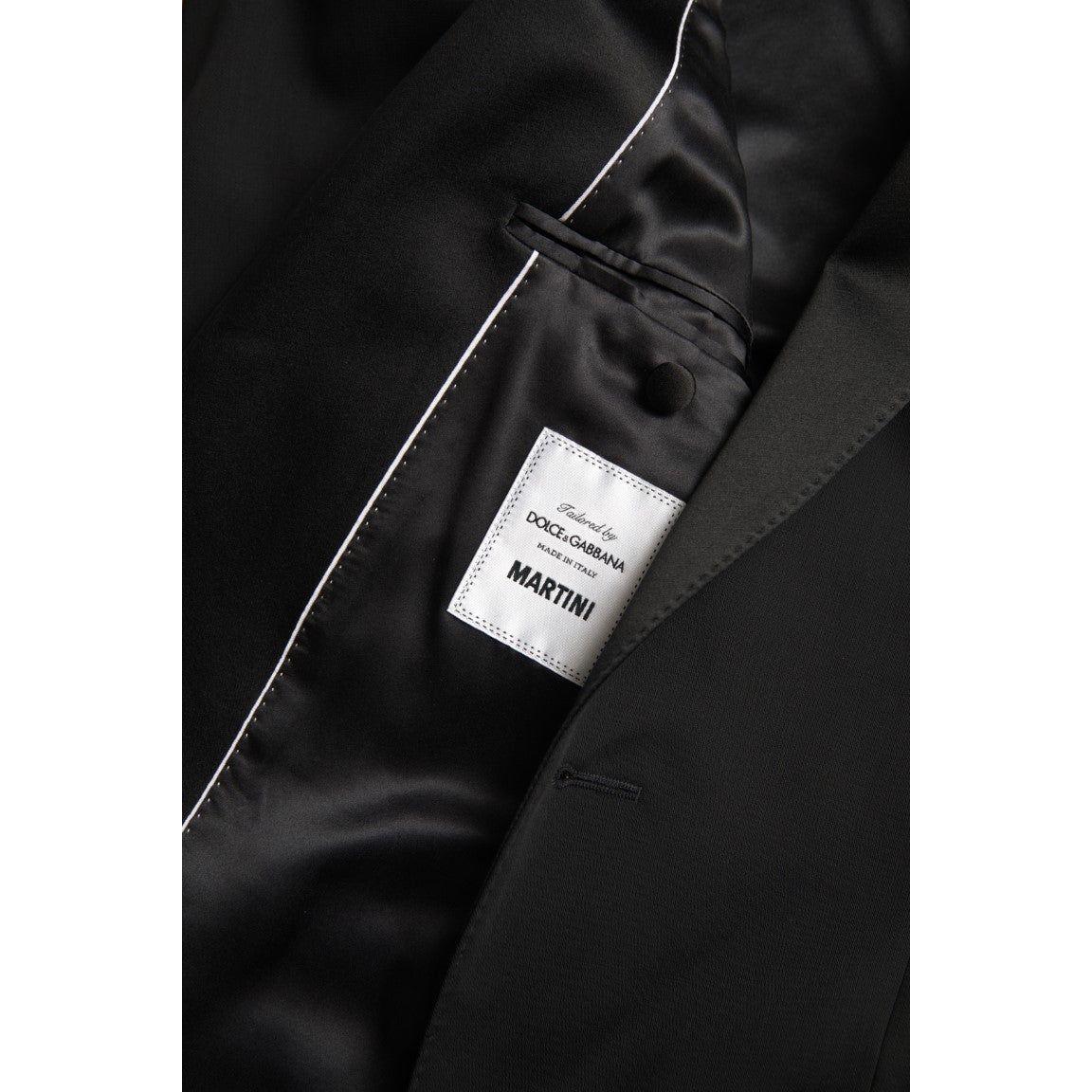 Dolce & Gabbana Chic Slim Fit Virgin Wool Blazer Dolce & Gabbana Black
