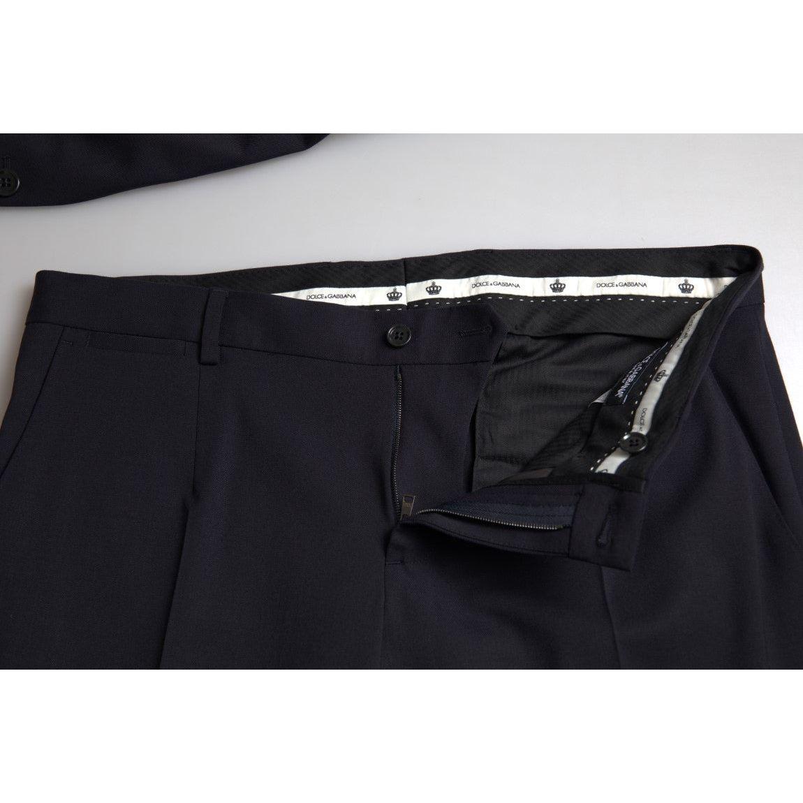 Dolce & Gabbana Sleek Dark Blue Martini Slim Fit Suit Dolce & Gabbana Light Gray