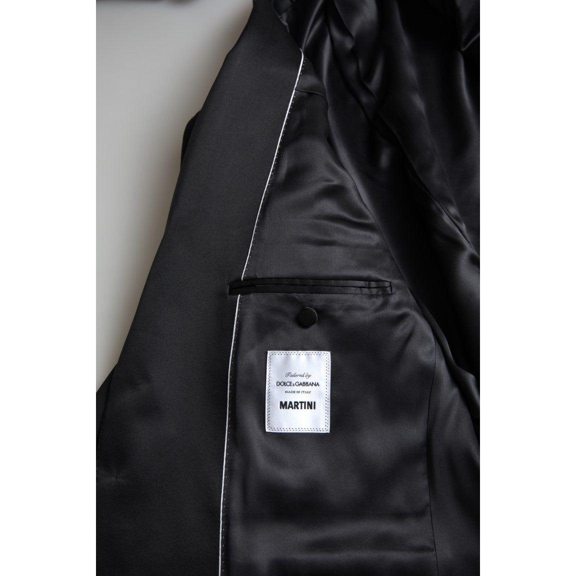 Dolce & Gabbana Elegant Black Slim Fit Two-Piece Suit Dolce & Gabbana Black