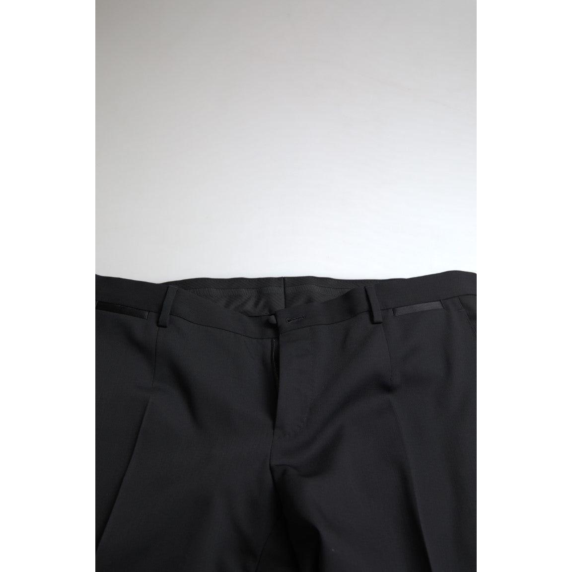 Dolce & Gabbana Elegant Black Slim Fit Two-Piece Suit Dolce & Gabbana Black