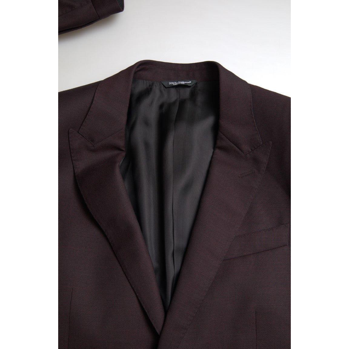 Dolce & Gabbana Maroon Martini Slim Fit 2-Piece Suit Dolce & Gabbana Dark Slate Gray