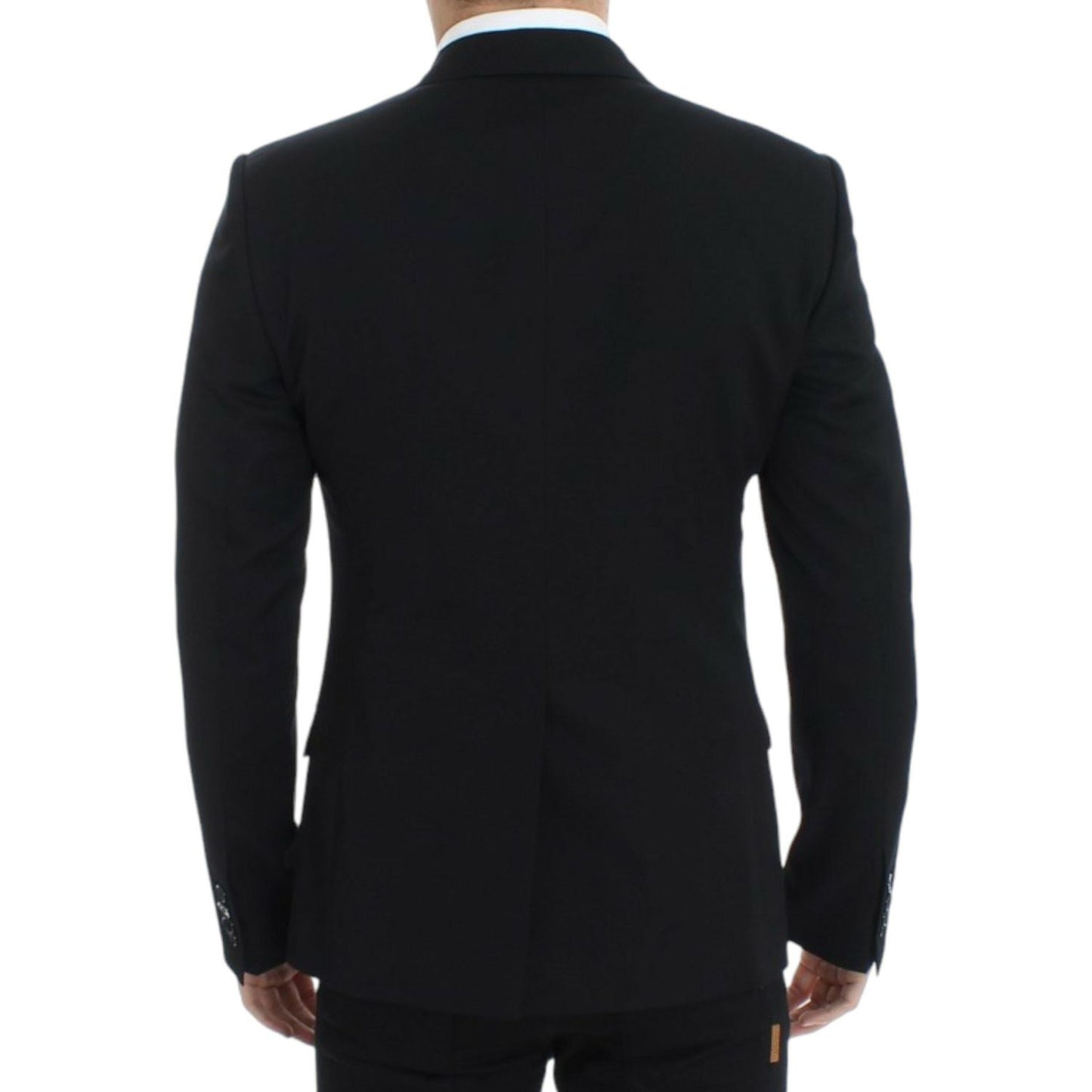 Dolce & Gabbana Elegant Slim Fit Black Wool Blazer Dolce & Gabbana Black
