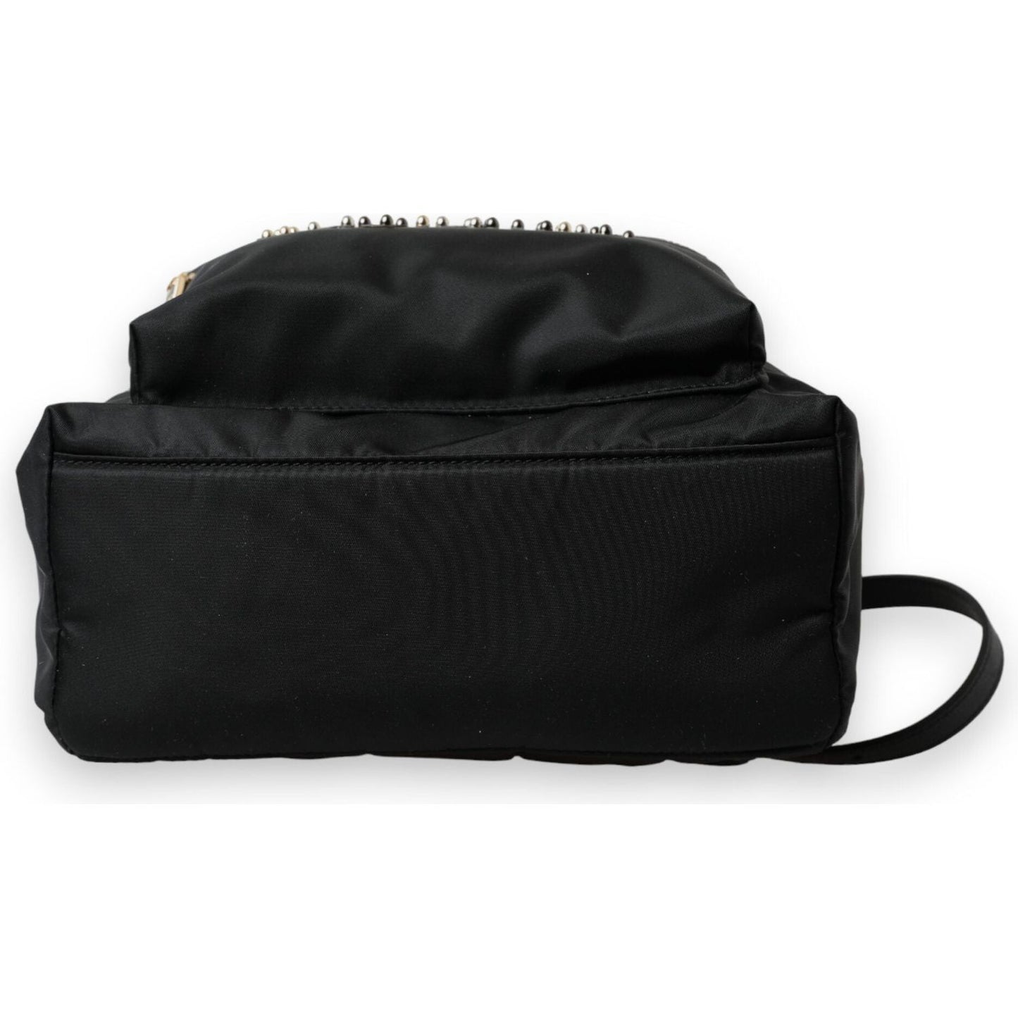 Dolce & Gabbana Elegant Black Gold Detail Backpack Dolce & Gabbana Black