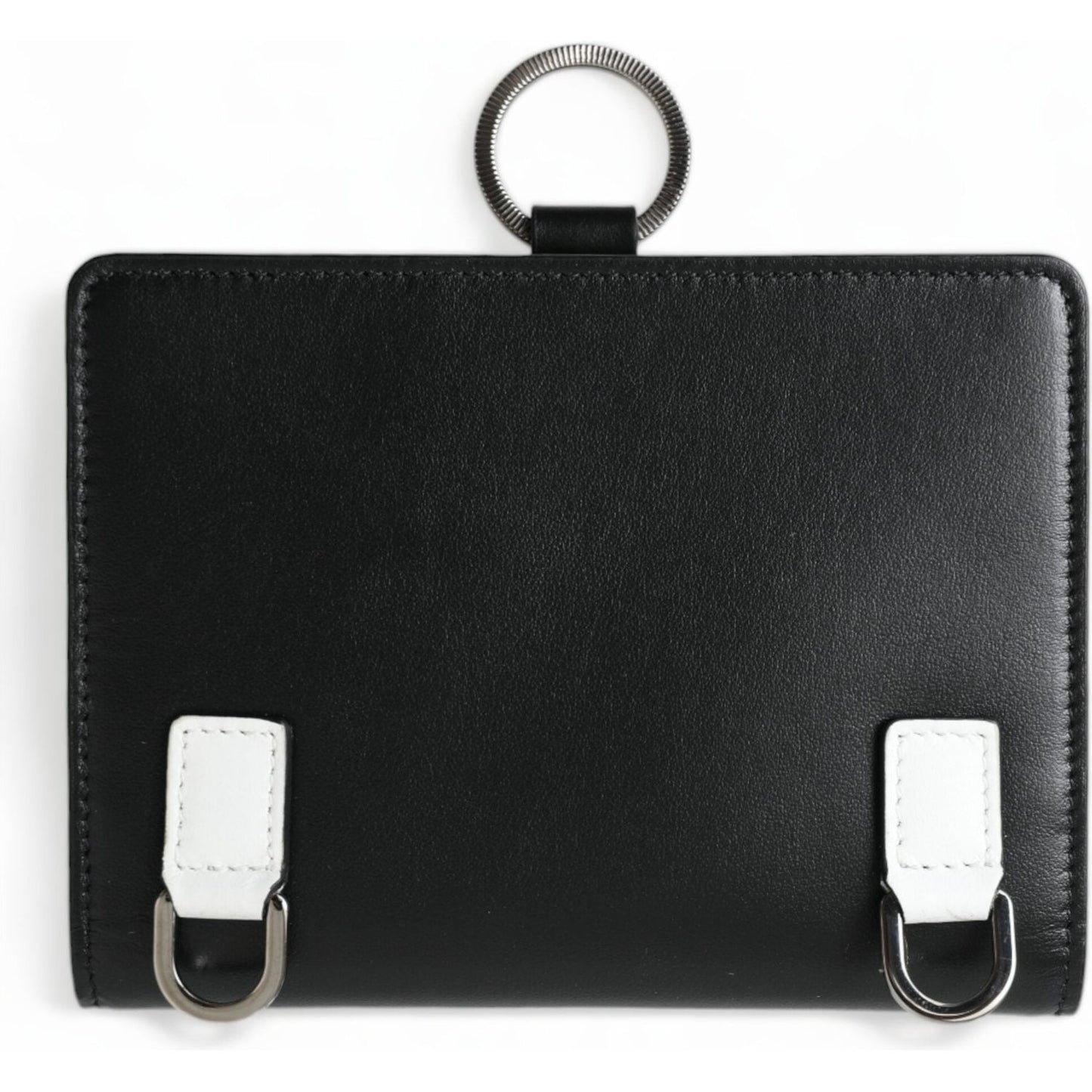 Dolce & Gabbana Elegant Black Leather Crystal Card Holder Wallet Dolce & Gabbana Dark Slate Gray
