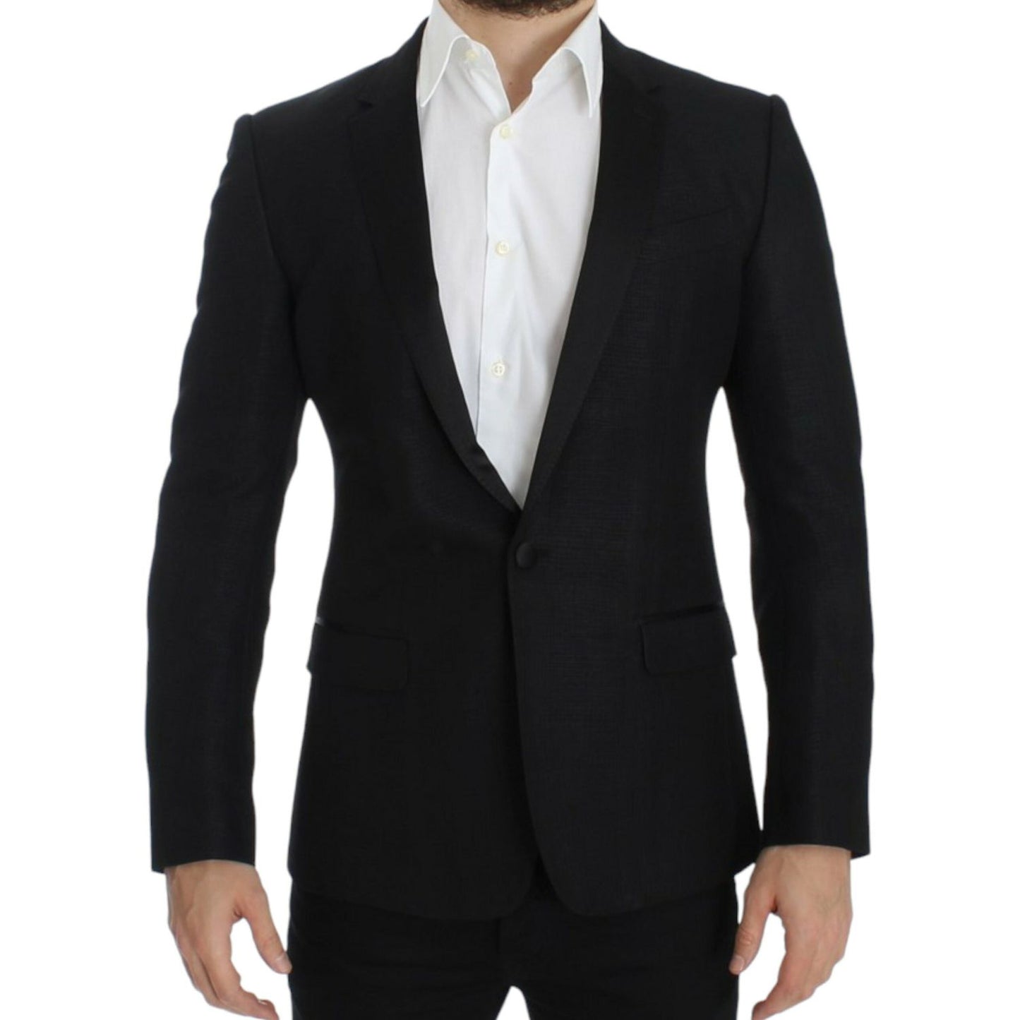 Dolce & Gabbana Elegant Martini Slim Fit Blazer Jacket Dolce & Gabbana Black