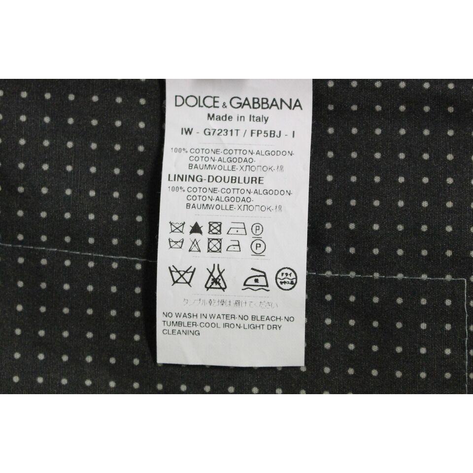 Dolce & Gabbana Elegant Gray Cotton Dress Vest Dolce & Gabbana Light Gray