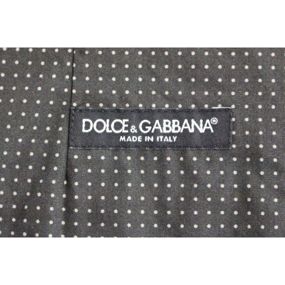 Dolce & Gabbana Elegant Gray Cotton Dress Vest Dolce & Gabbana Dim Gray