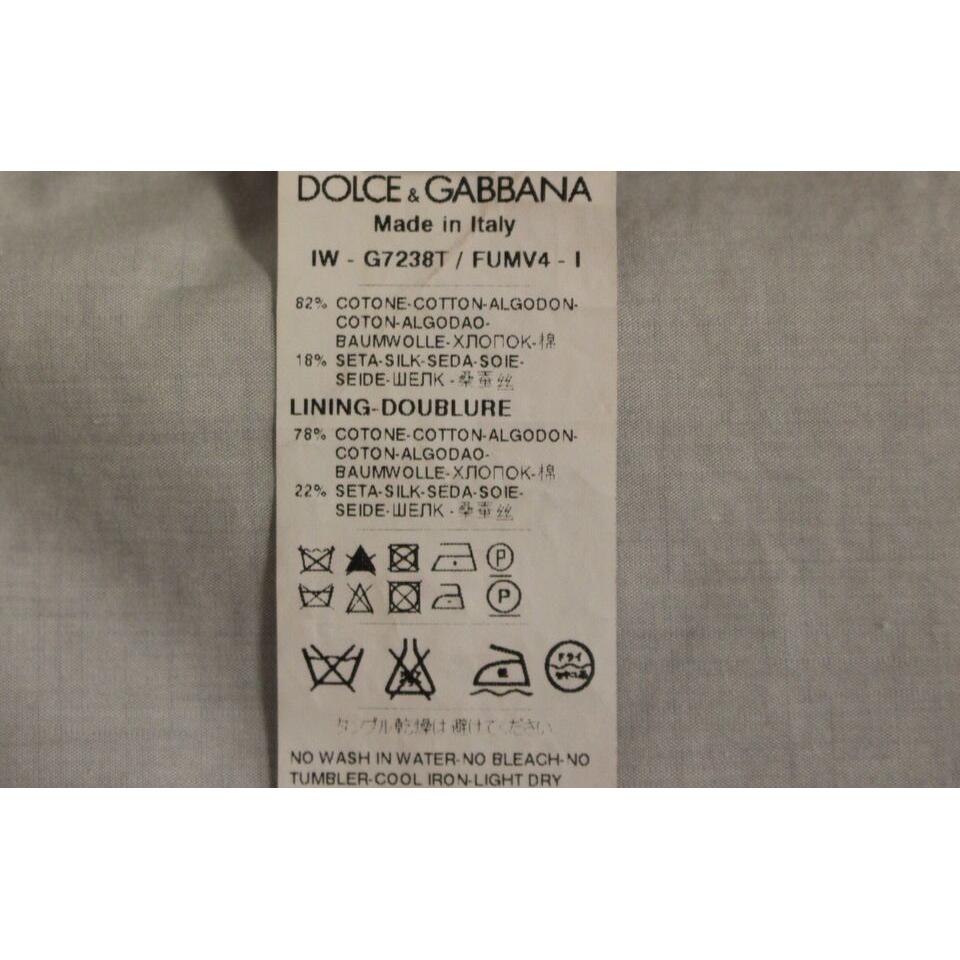 Dolce & Gabbana Chic Beige Single Breasted Dress Vest Dolce & Gabbana Slate Gray