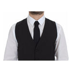 Dolce & Gabbana Gray Wool Stretch Dress Vest Blazer VES10063-2