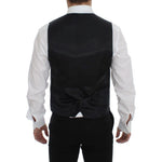 Dolce & Gabbana Gray Wool Silk Dress Vest Gilet Weste GSS12046-1