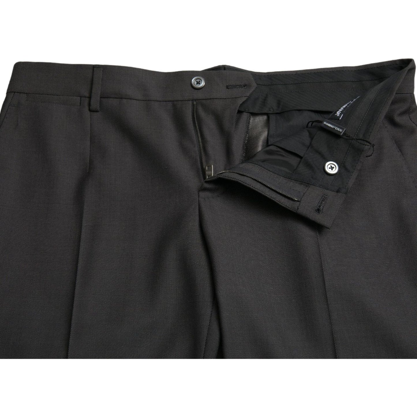 Dolce & Gabbana Elegant Dark Grey Skinny Dress Pants Dolce & Gabbana Dark Slate Gray