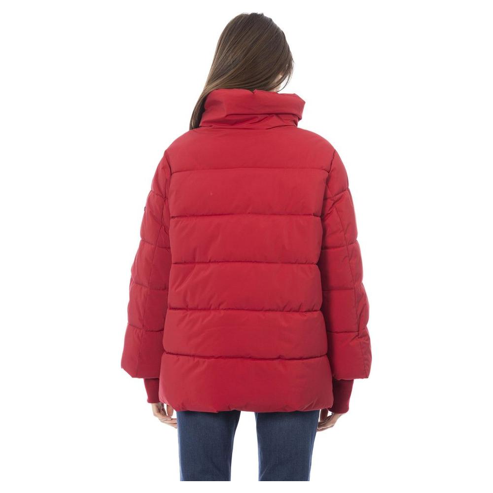 Baldinini Trend Red Polyamide Women Jacket Baldinini Trend Brown