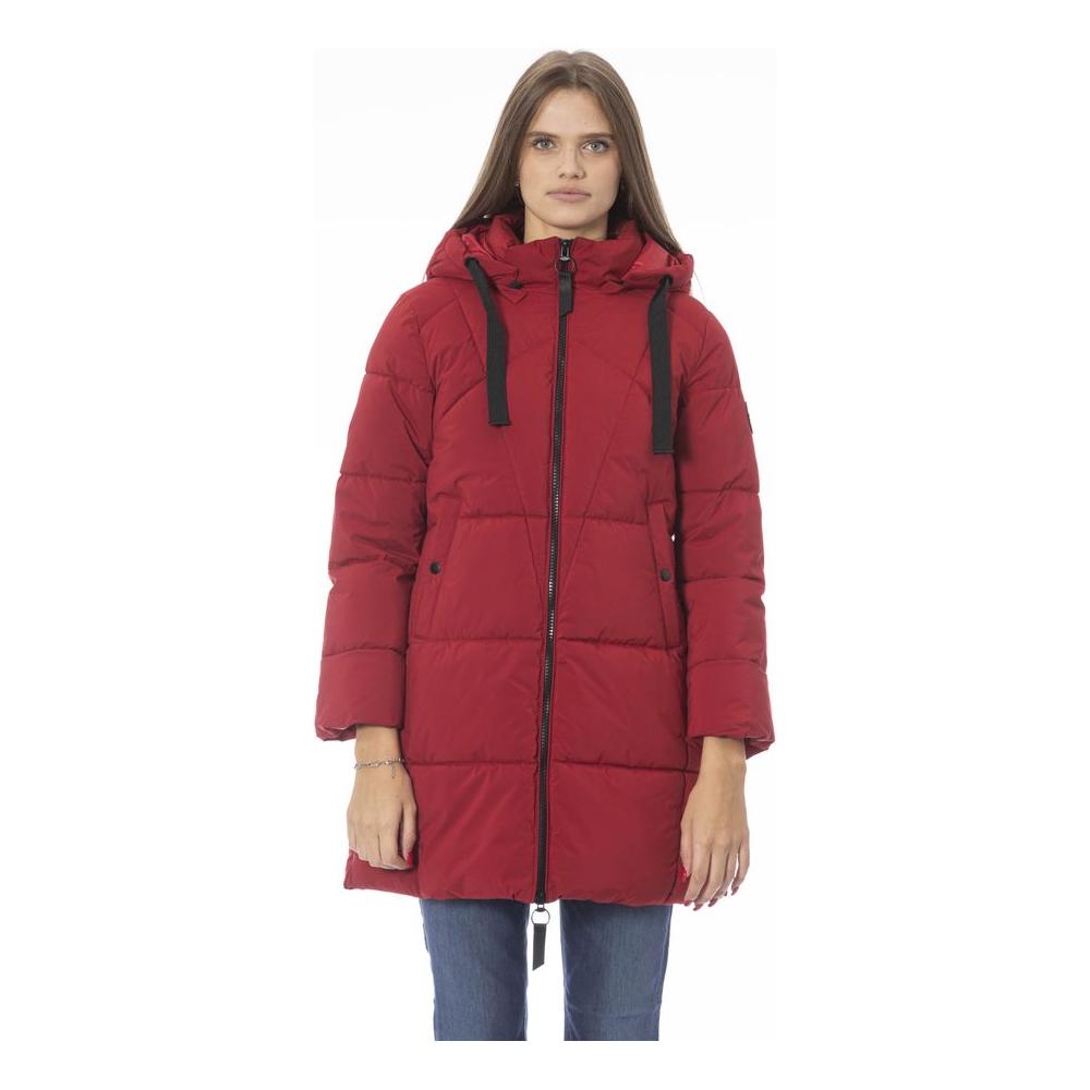 Baldinini Trend Red Polyester Women Jacket Baldinini Trend Brown