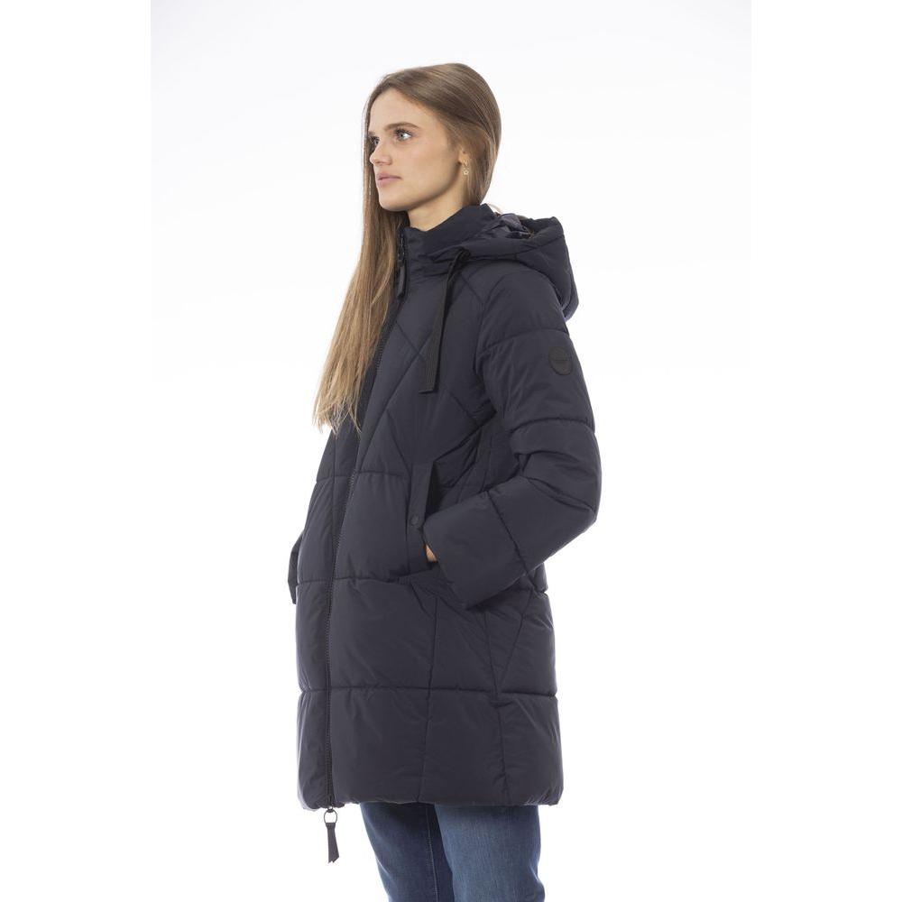 Baldinini Trend Blue Polyester Women Jacket Baldinini Trend Dark Slate Gray