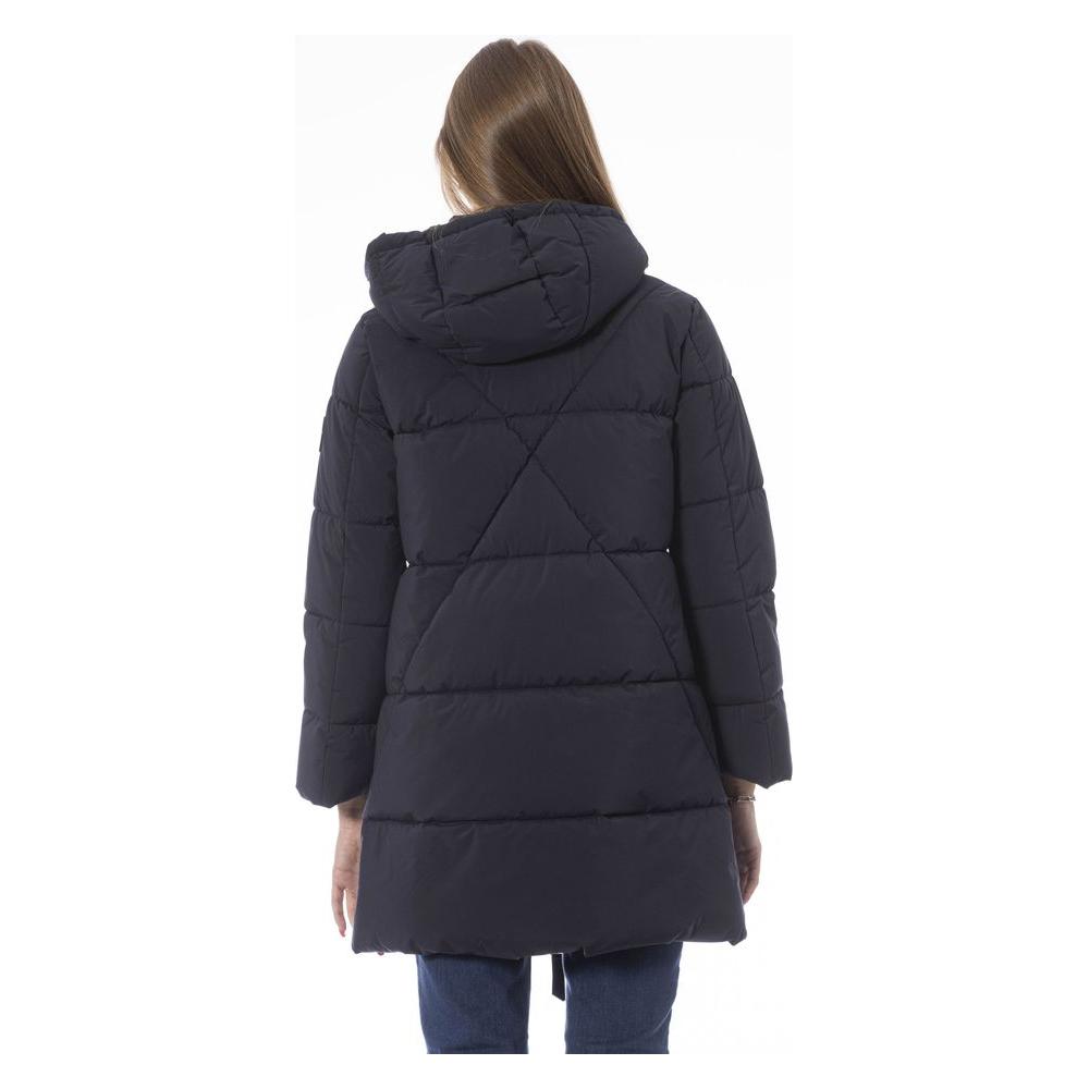 Baldinini Trend Blue Polyester Women Jacket Baldinini Trend Dark Slate Gray