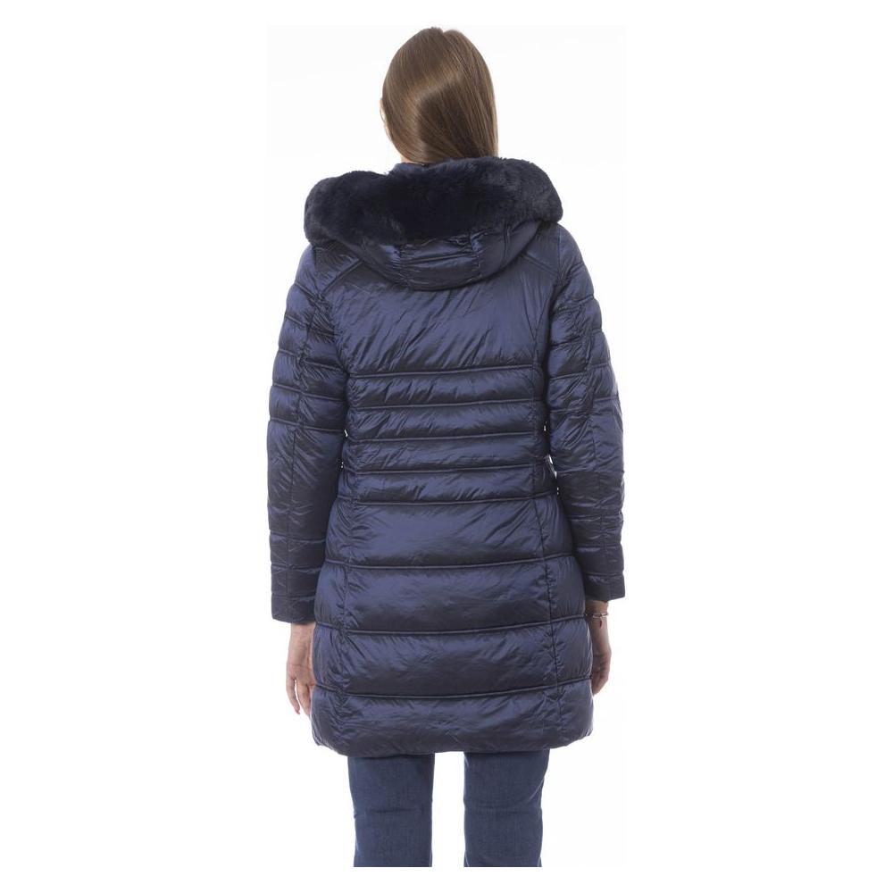 Baldinini Trend Light Blue Polyester Women Jacket Baldinini Trend Dark Slate Gray