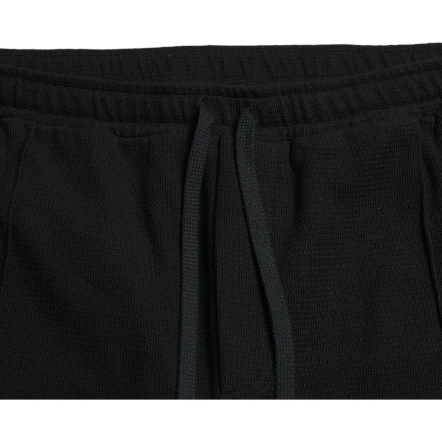 Dolce & Gabbana Elegant Black Cotton Blend Jogger Pants Dolce & Gabbana Black