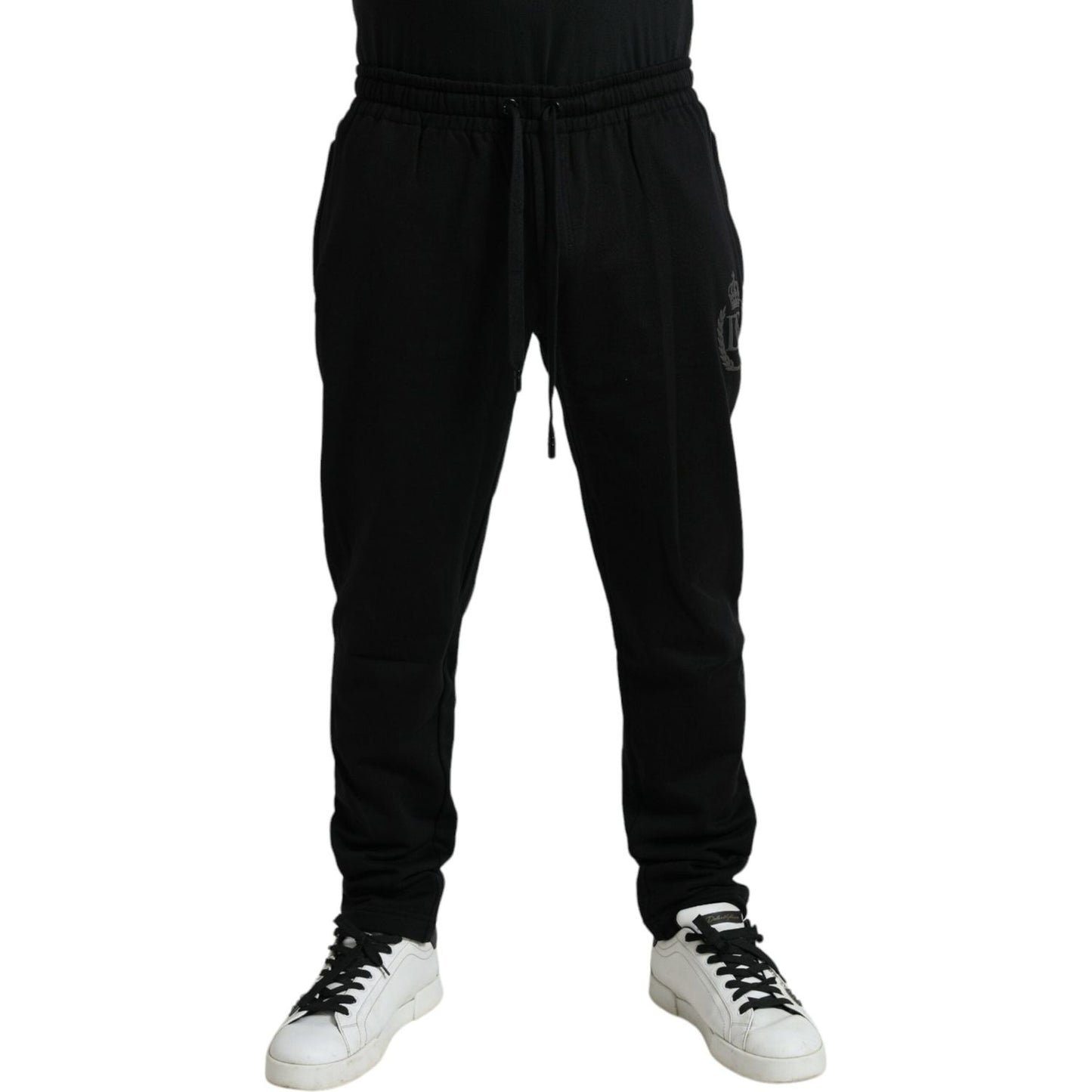 Dolce & Gabbana Elegant Black Cotton Jogger Pants Dolce & Gabbana Black
