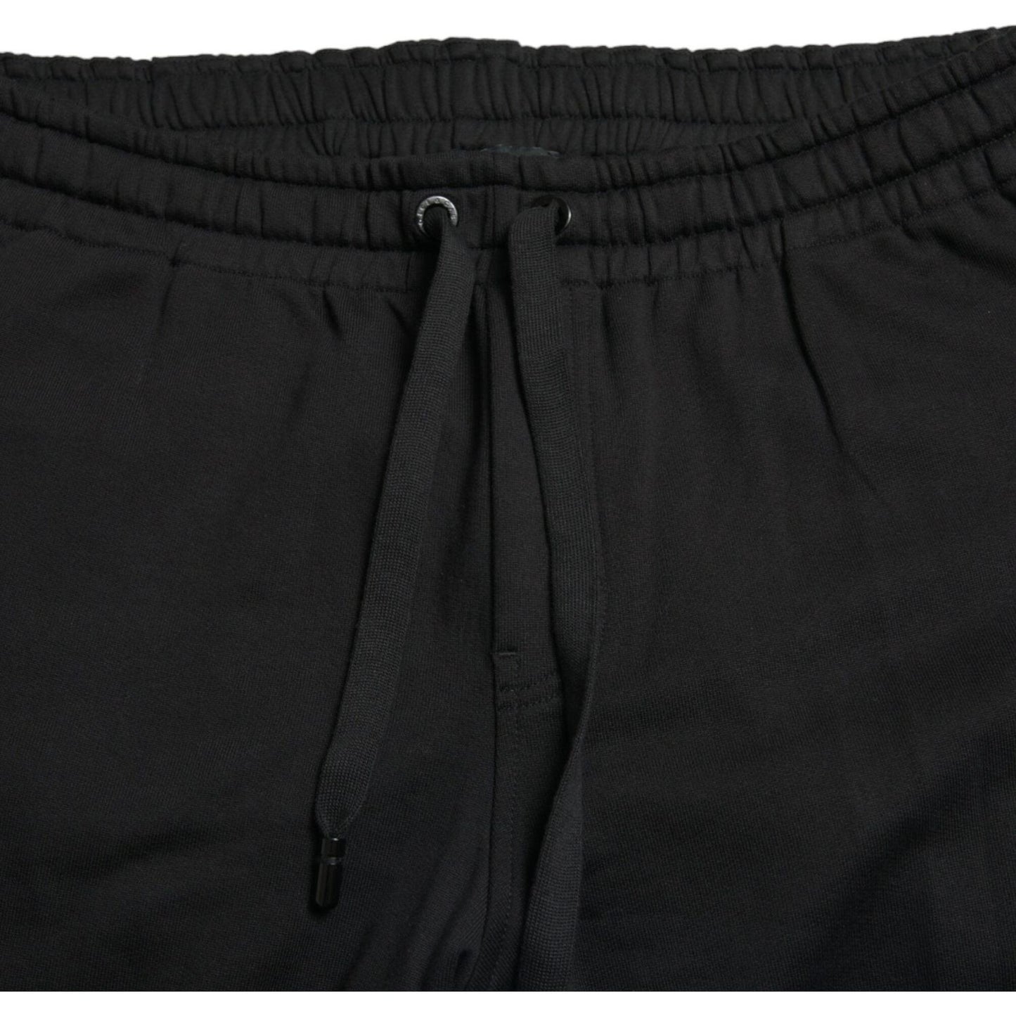 Dolce & Gabbana Elegant Black Cotton Jogger Pants Dolce & Gabbana Black