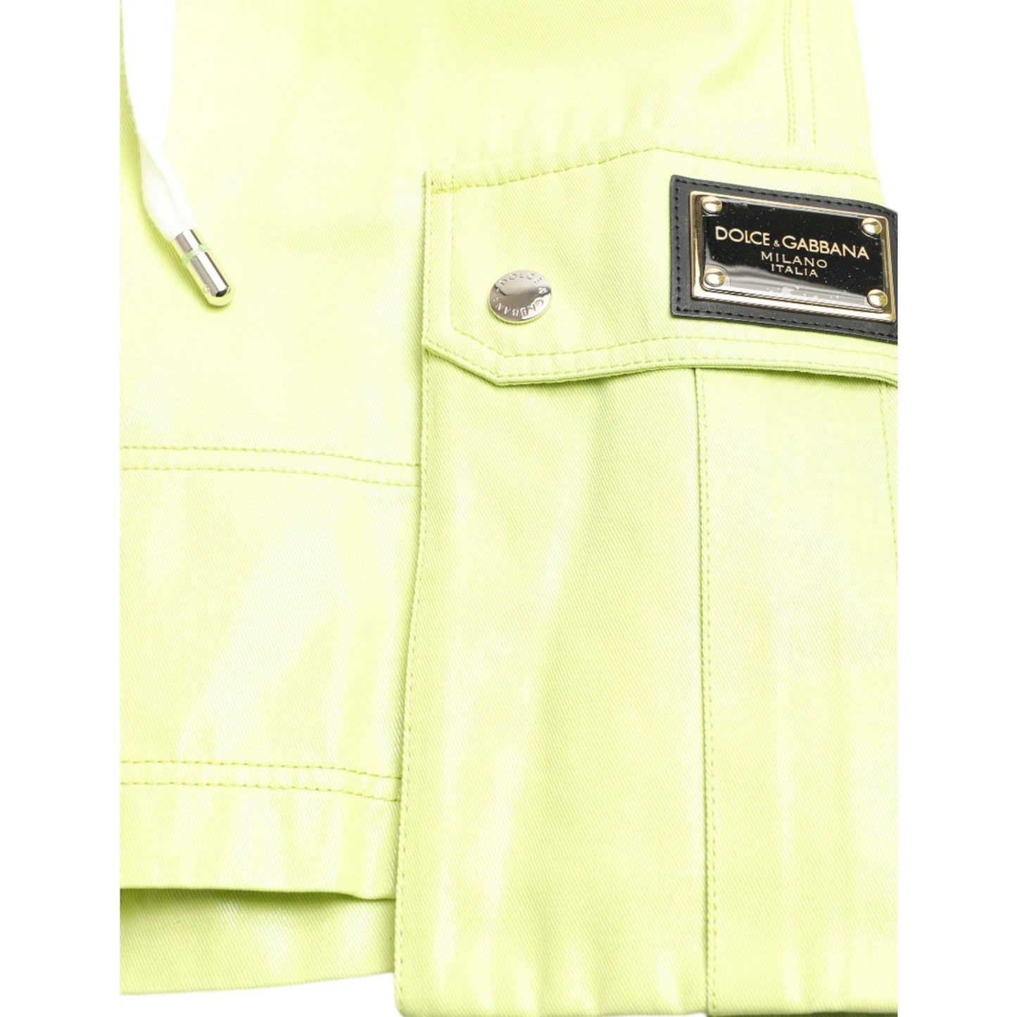 Dolce & Gabbana Chic Light Green Cotton Bermuda Shorts Dolce & Gabbana Lemon Chiffon