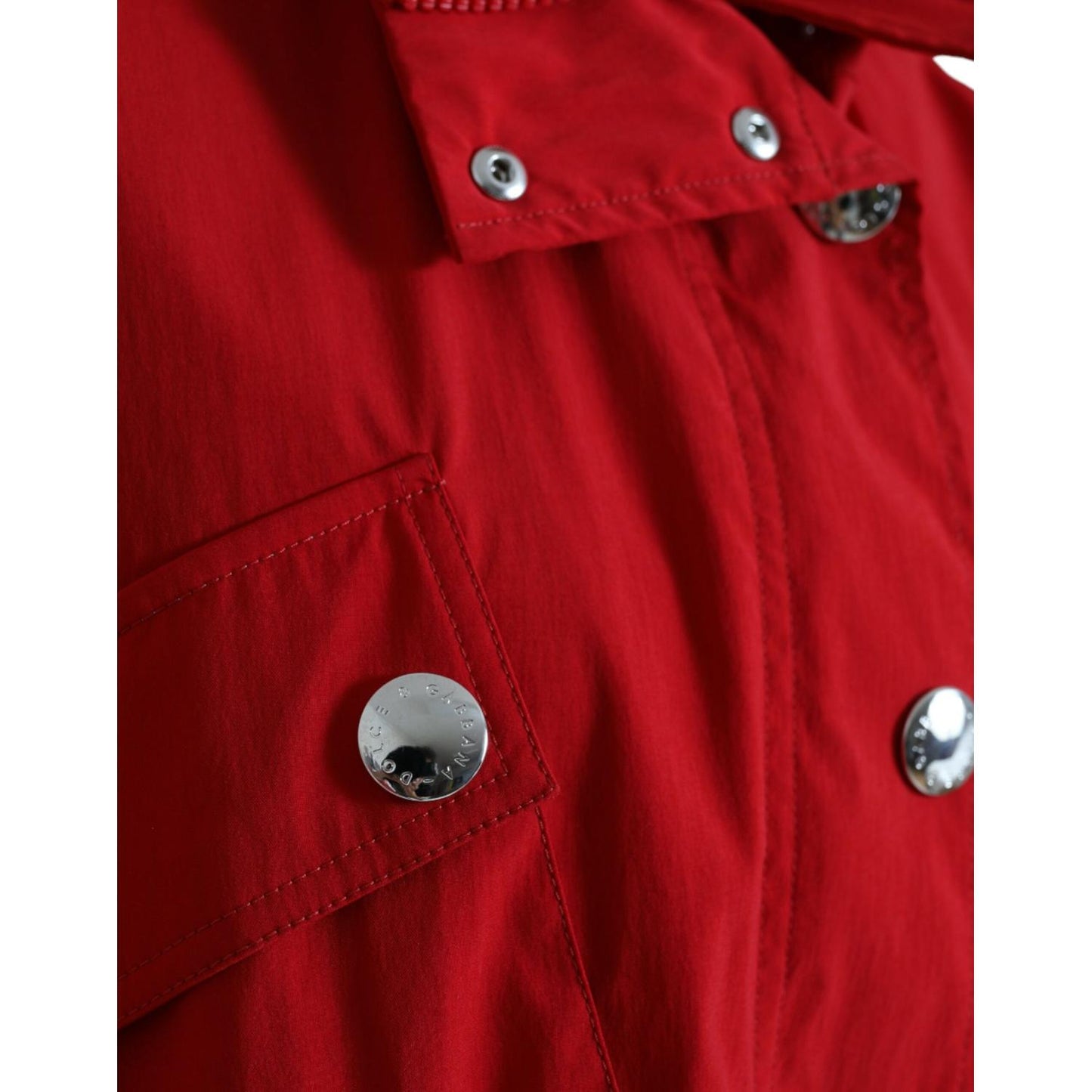 Dolce & Gabbana Elegant Red Long Sleeve Jacket Dolce & Gabbana Dark Red