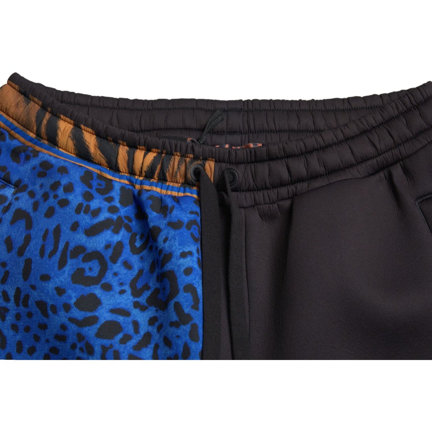 Dolce & Gabbana Elegant Tiger Print Joggers Dolce & Gabbana Dark Slate Gray