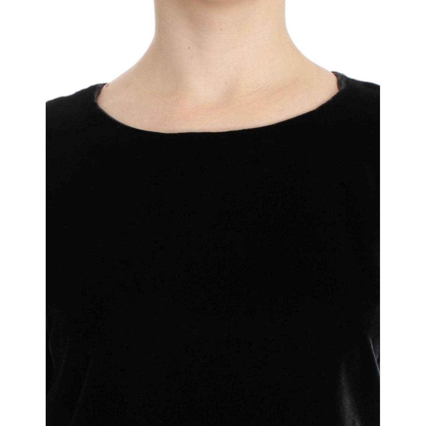 Dolce & Gabbana Enchanting Velvet Short Sleeve Top Dolce & Gabbana Tan