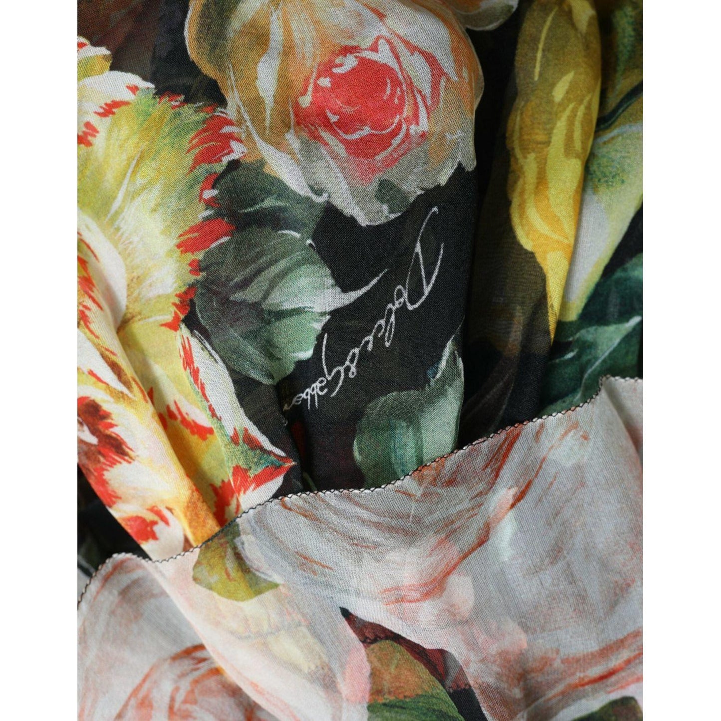 Dolce & Gabbana Vibrant Silk Floral Maxi Dress Dolce & Gabbana Rosy Brown