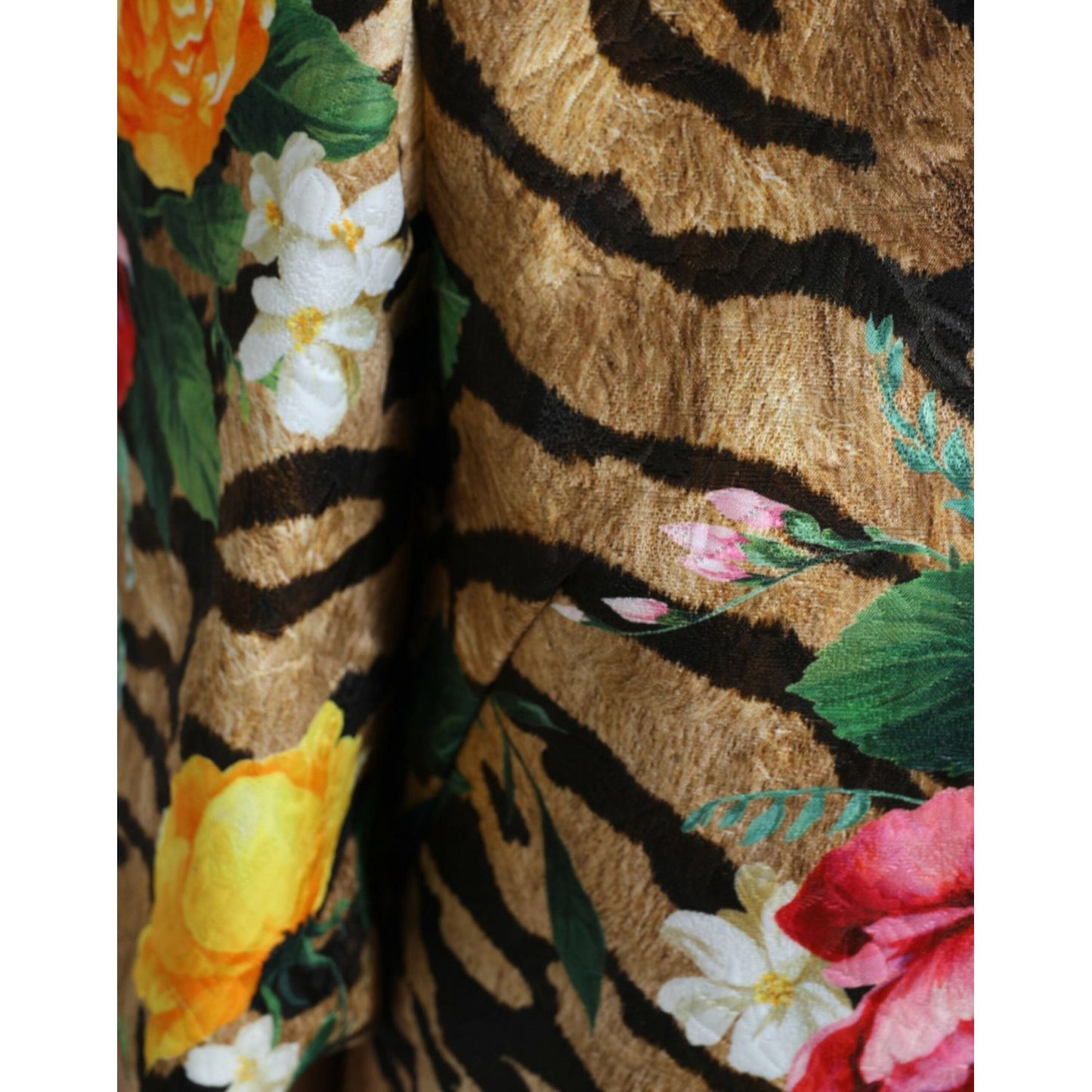 Dolce & Gabbana Animal & Floral Print Mini Shift Dress Dolce & Gabbana Dark Slate Gray