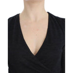 Ermanno Scervino Black Wool Blend Stretch Long Sleeve Sweater SIG12583-3