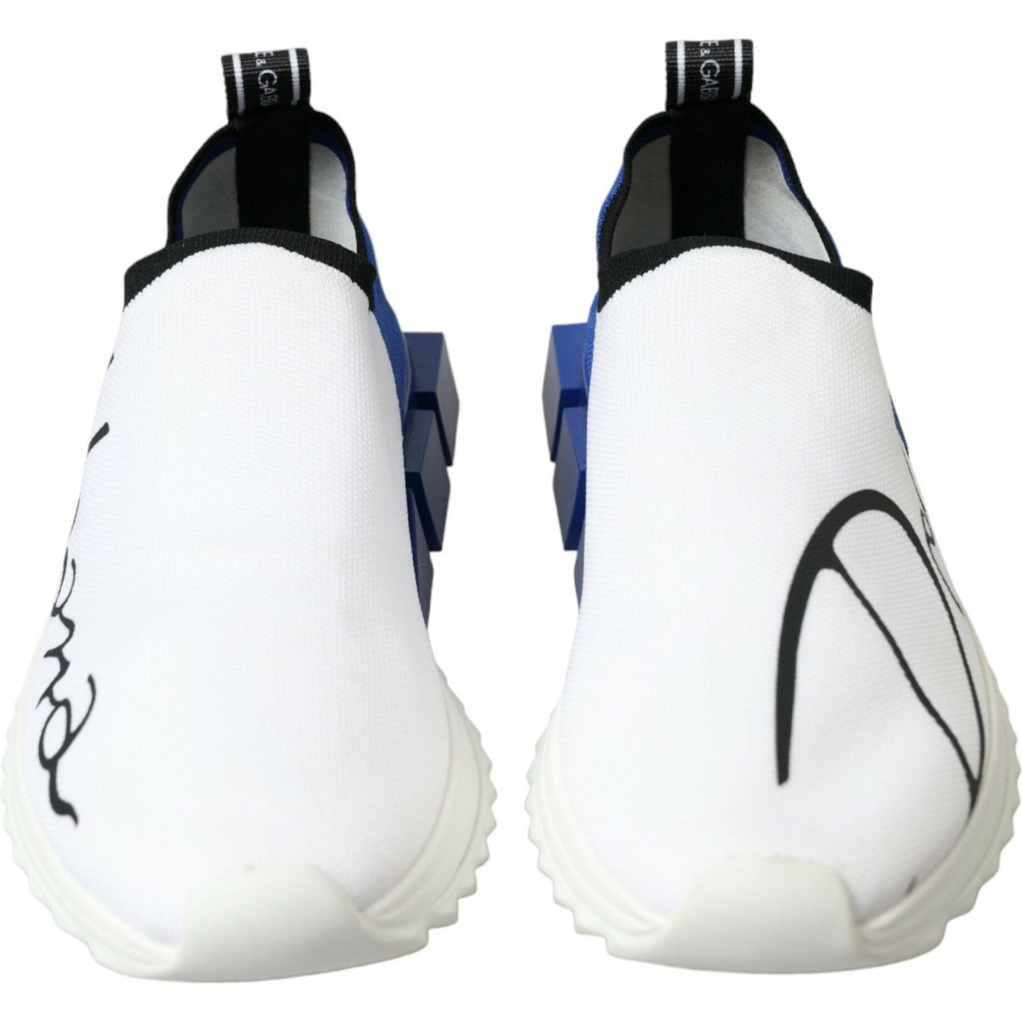 Dolce & Gabbana Chic Low Top Sorrento Sneakers in Blue and White Dolce & Gabbana Lavender