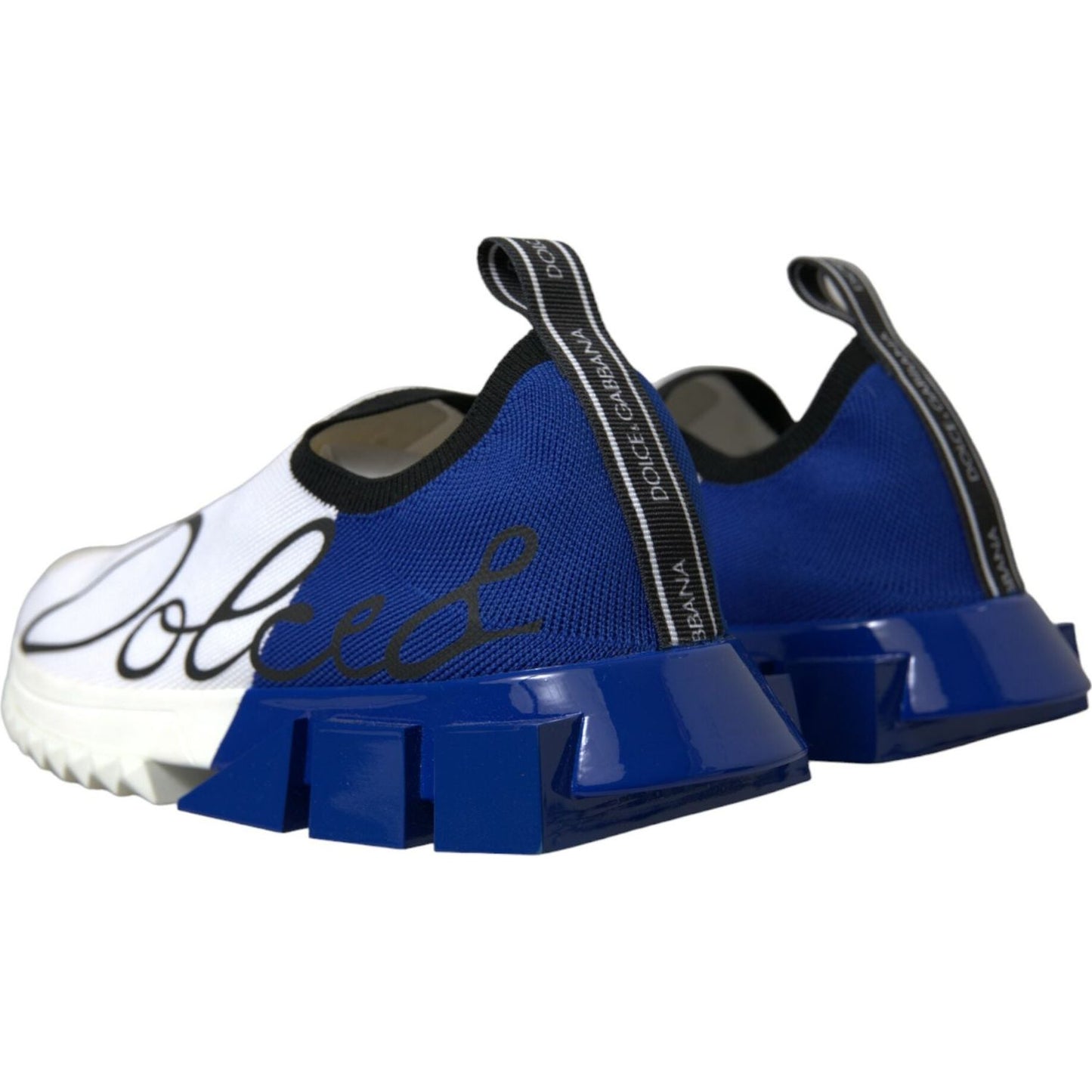 Dolce & Gabbana Chic Low Top Sorrento Sneakers in Blue and White Dolce & Gabbana Midnight Blue