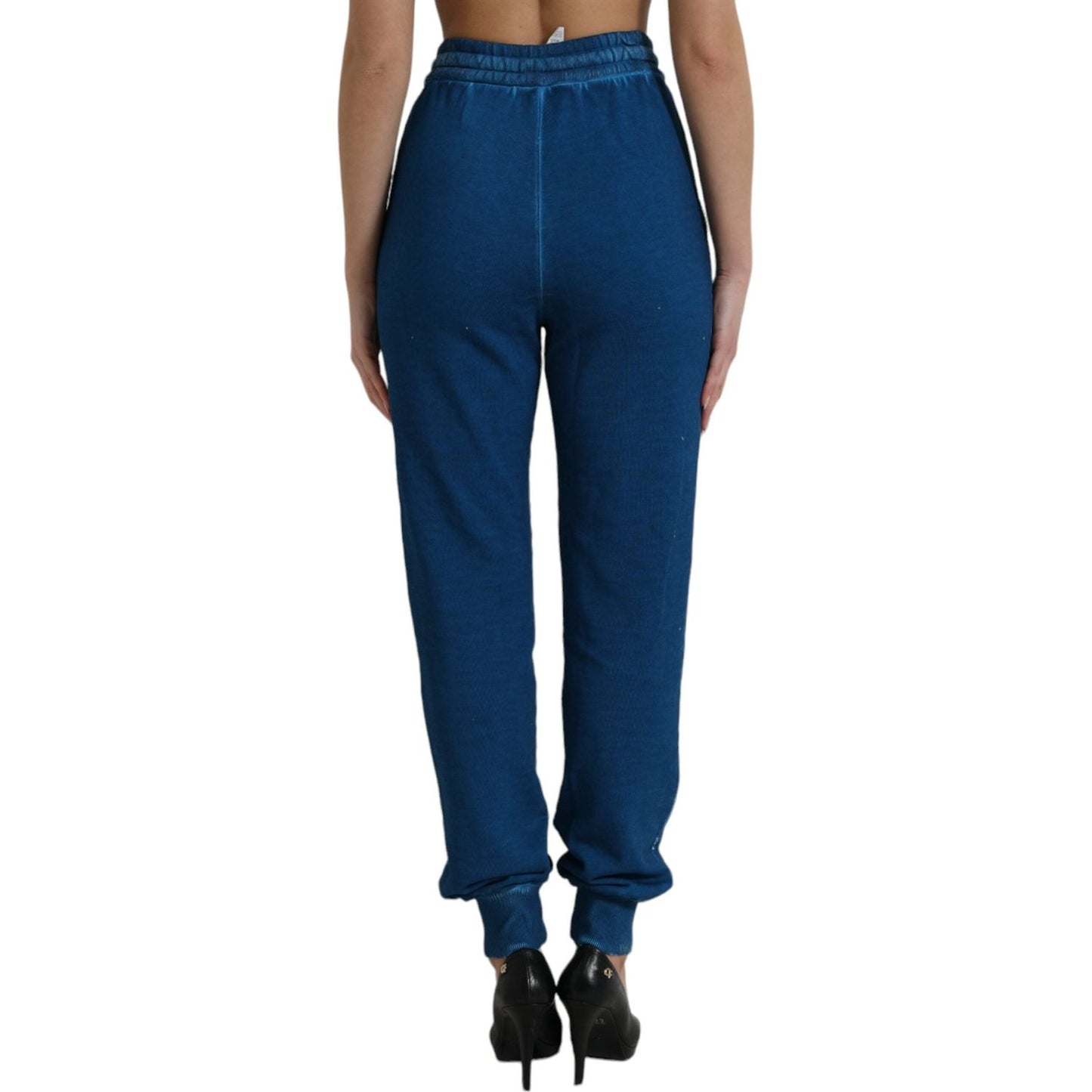 Dolce & Gabbana Elevated Cotton Jogger Sweatpants Dolce & Gabbana Dark Slate Gray